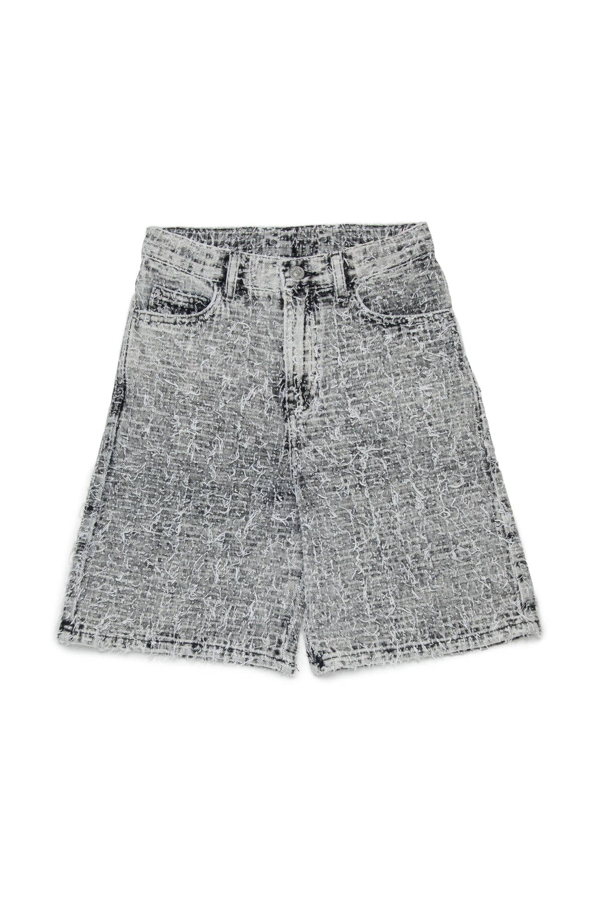 Shorts vaqueros efecto desgastado