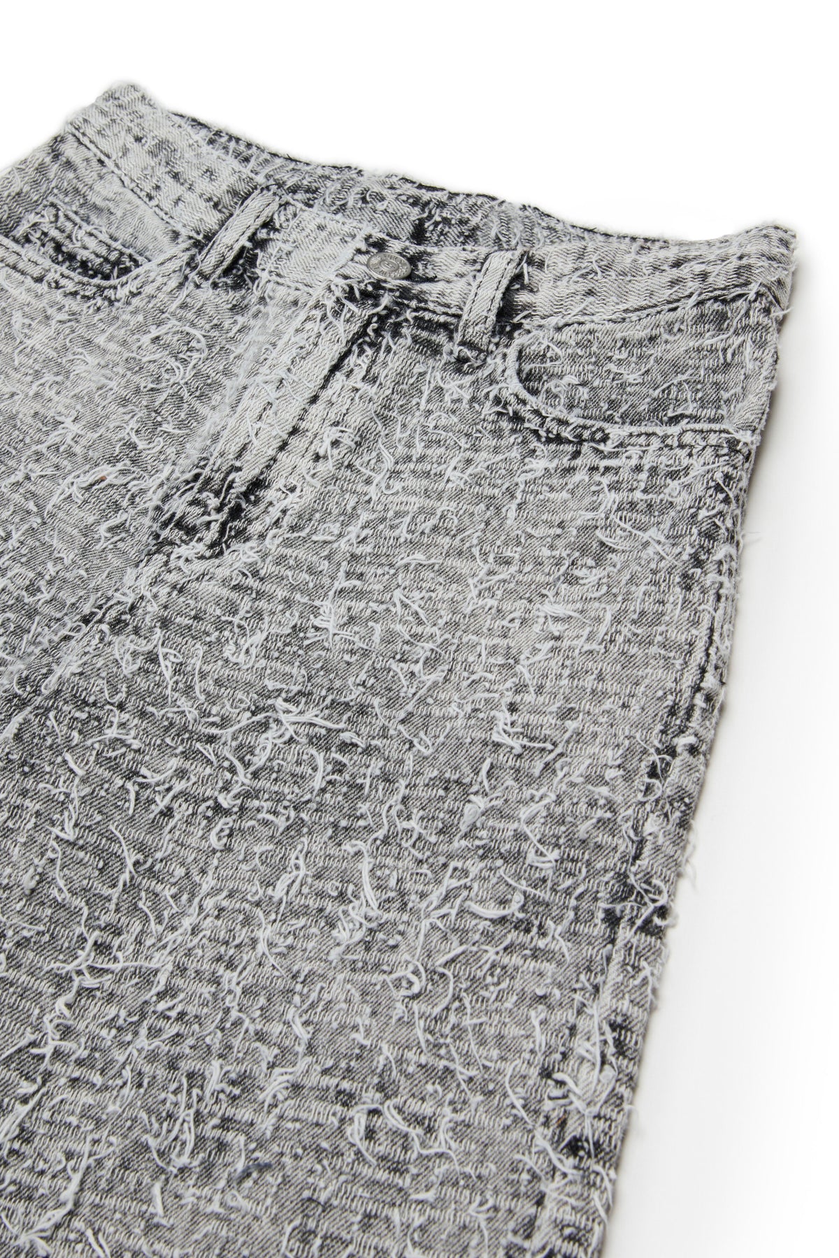 Shorts vaqueros efecto desgastado