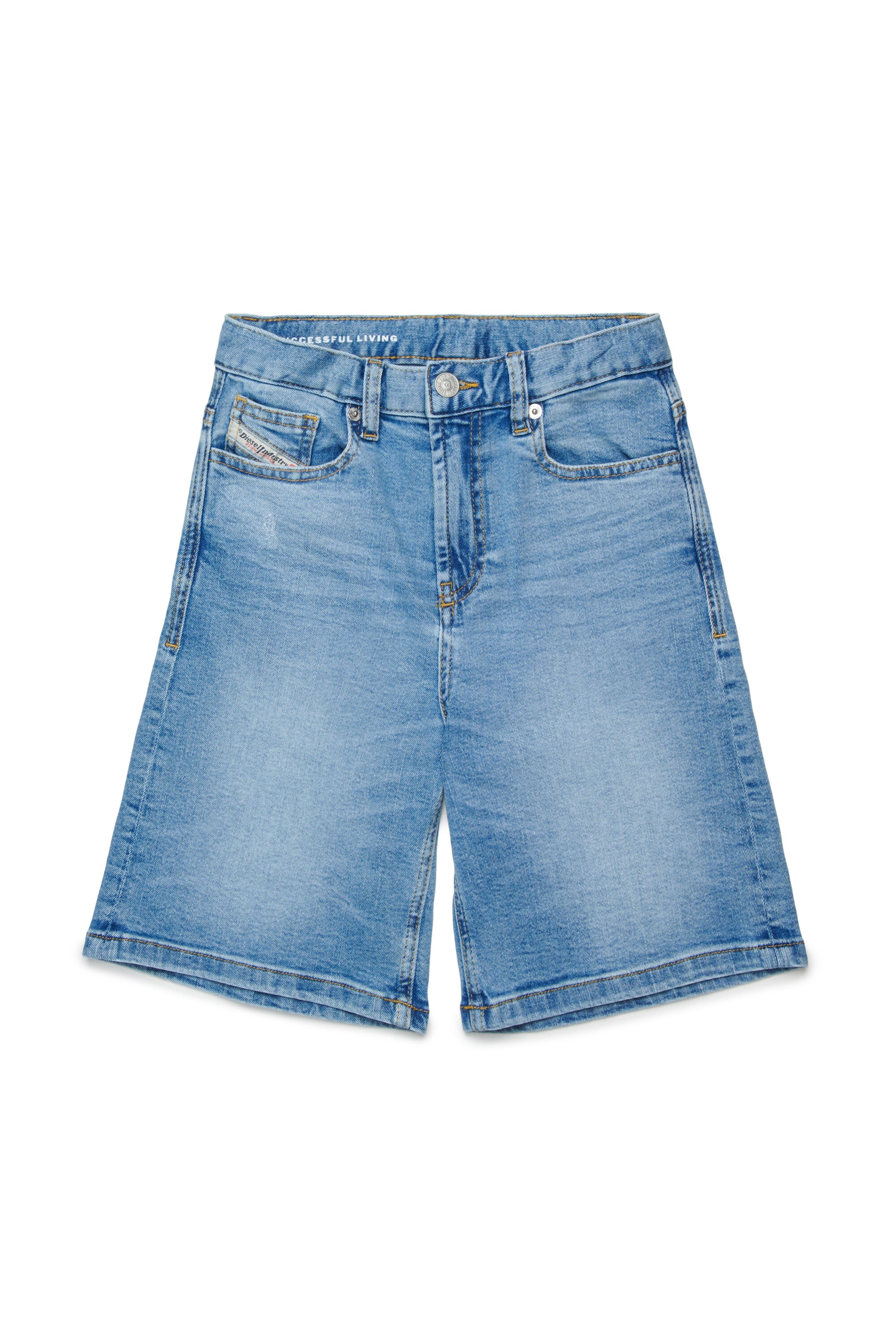 Shorts vaqueros azul claro de cinco bolsillos - D-Argjx