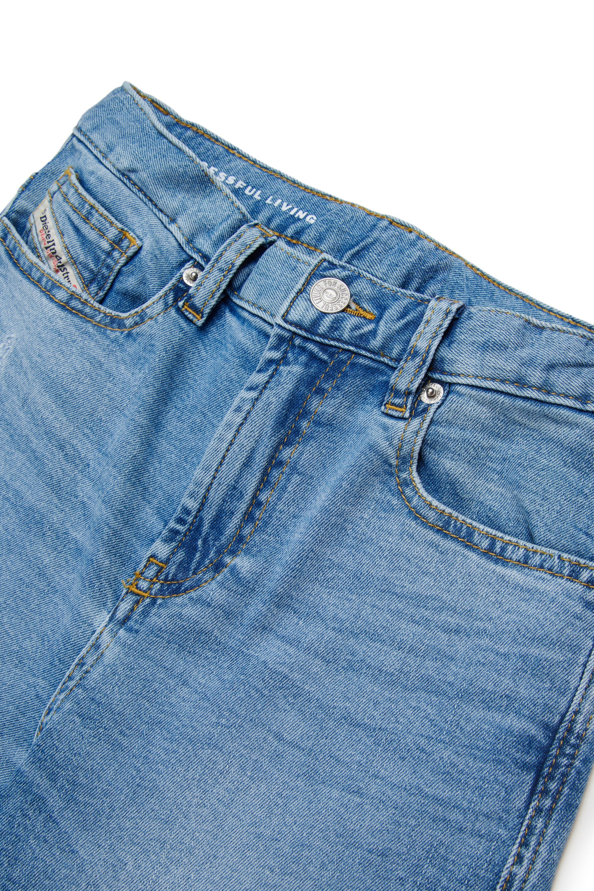Shorts vaqueros azul claro de cinco bolsillos - D-Argjx