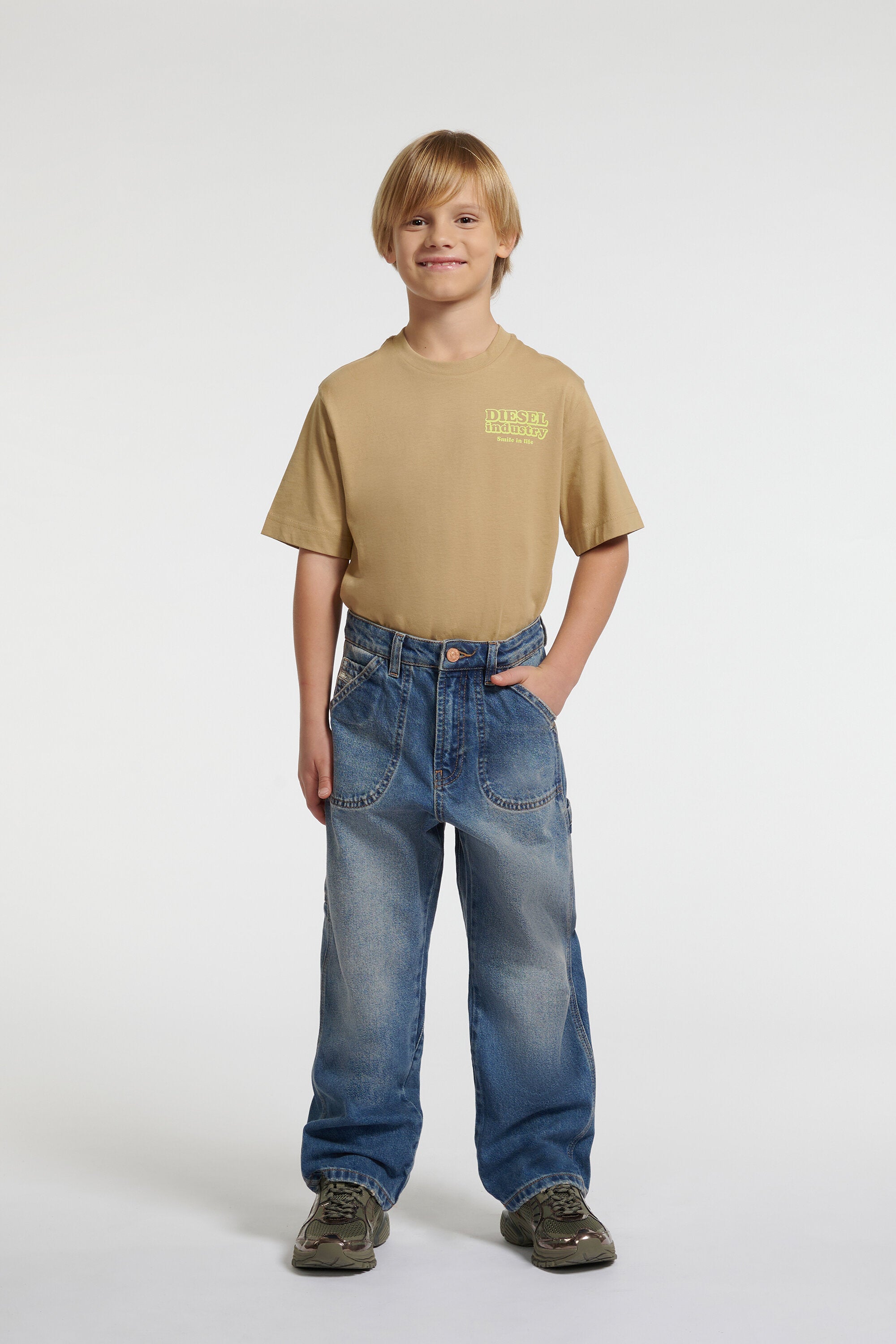 Jeans corte relajado lavado azul medio - D-Bart