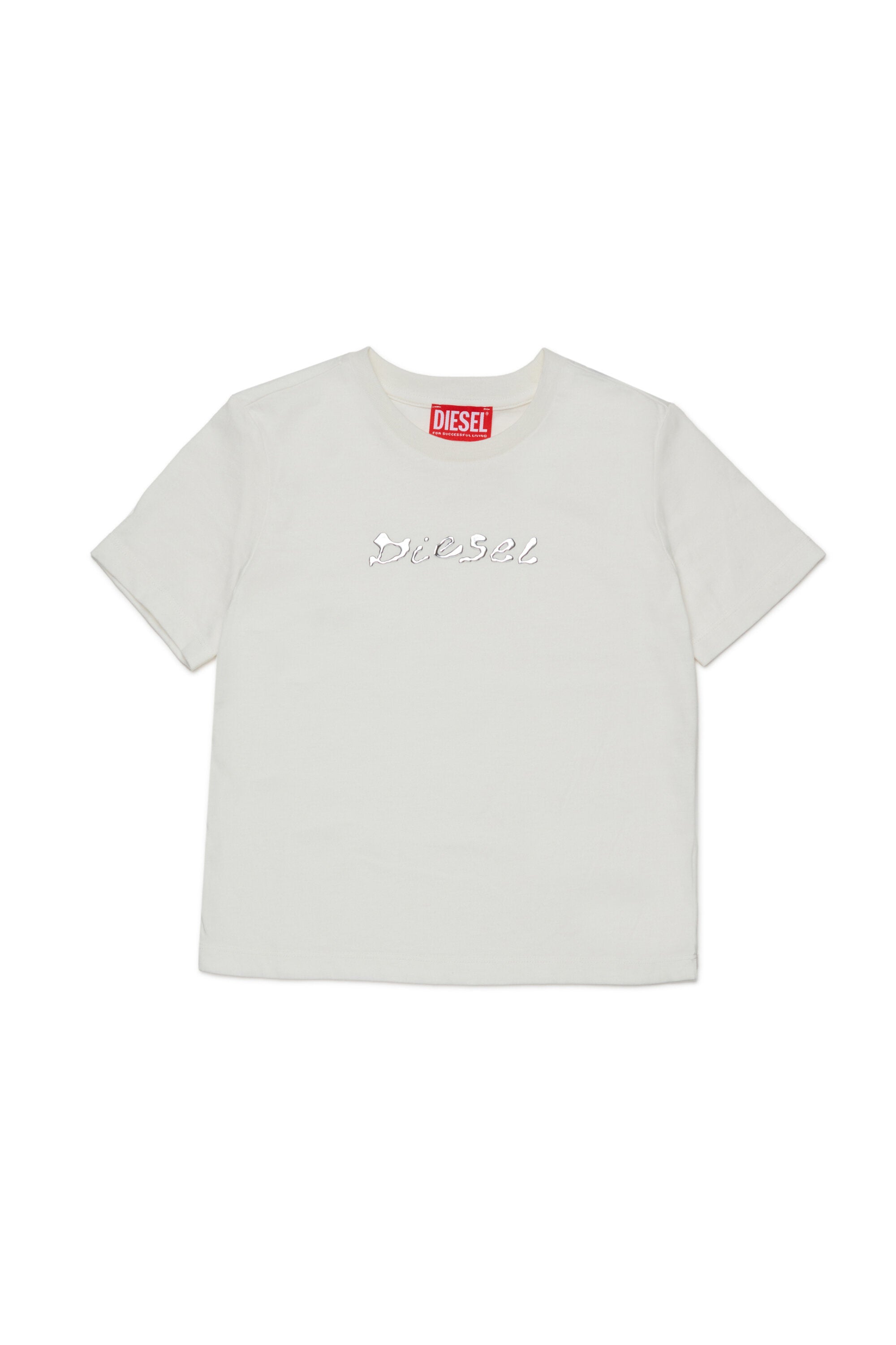 Cotton blend T-shirt with Diesel print