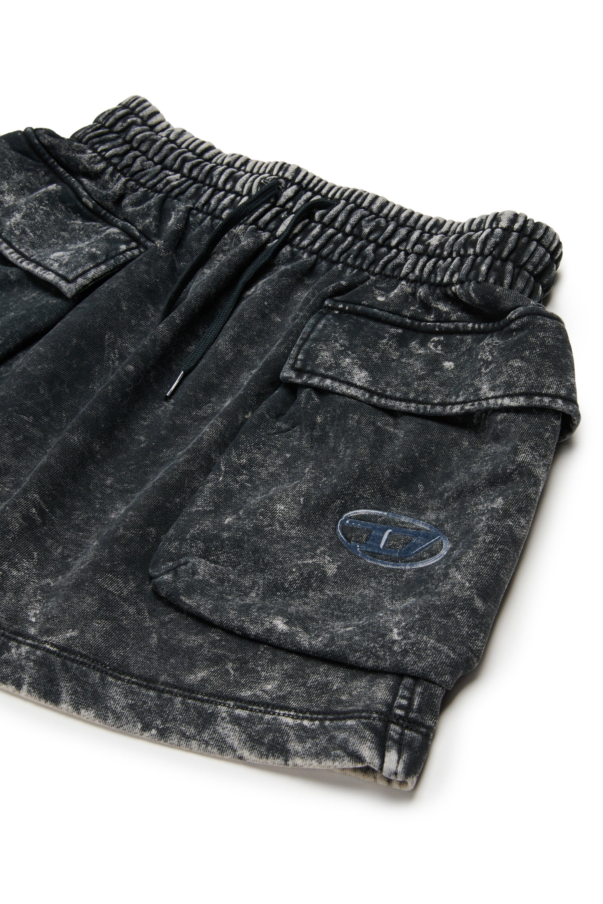 Minifalda cargo en chándal jaspeado