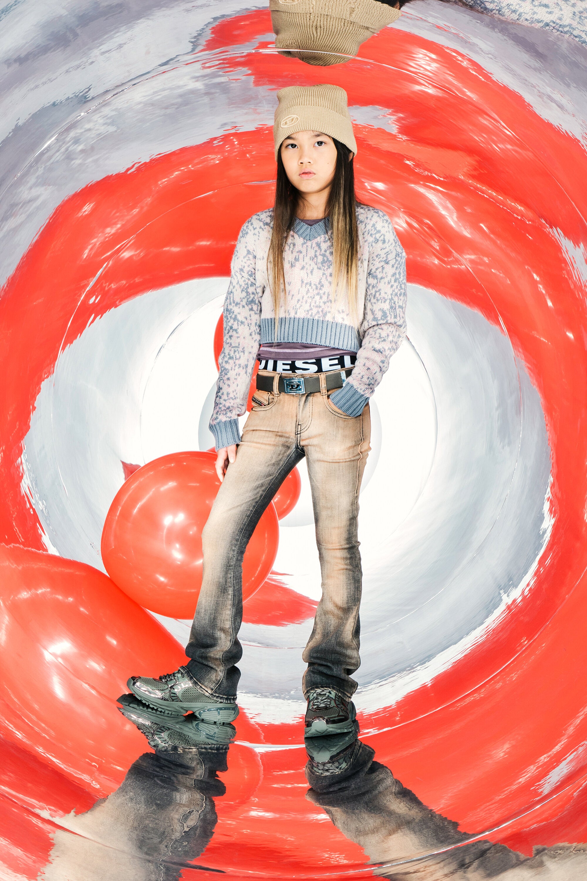 Jersey de cuello de pico Acid Rain allover