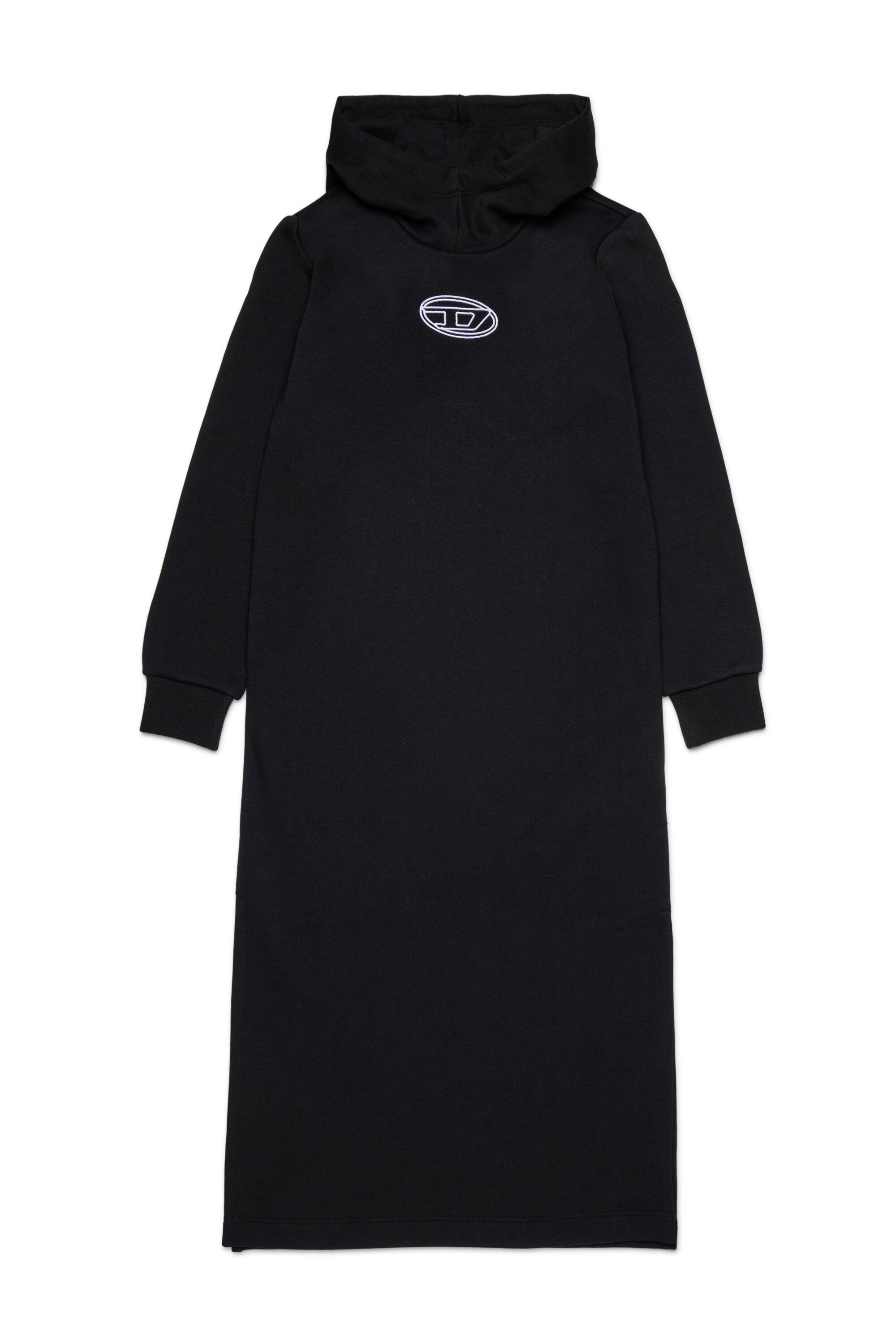 Oval D branded long sweatshirt maxi dress