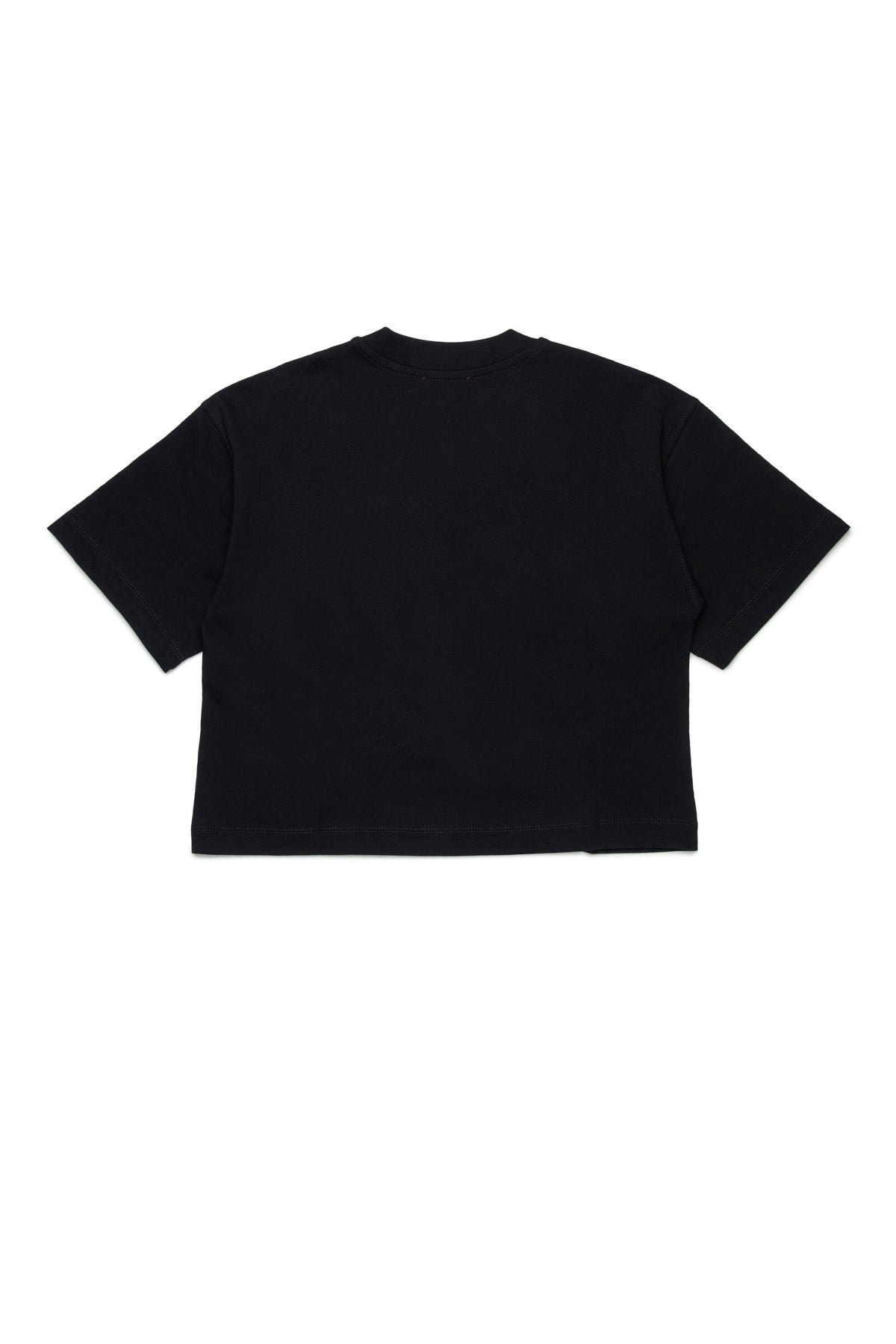 Boxy jersey T-shirt branded with Oval D logo