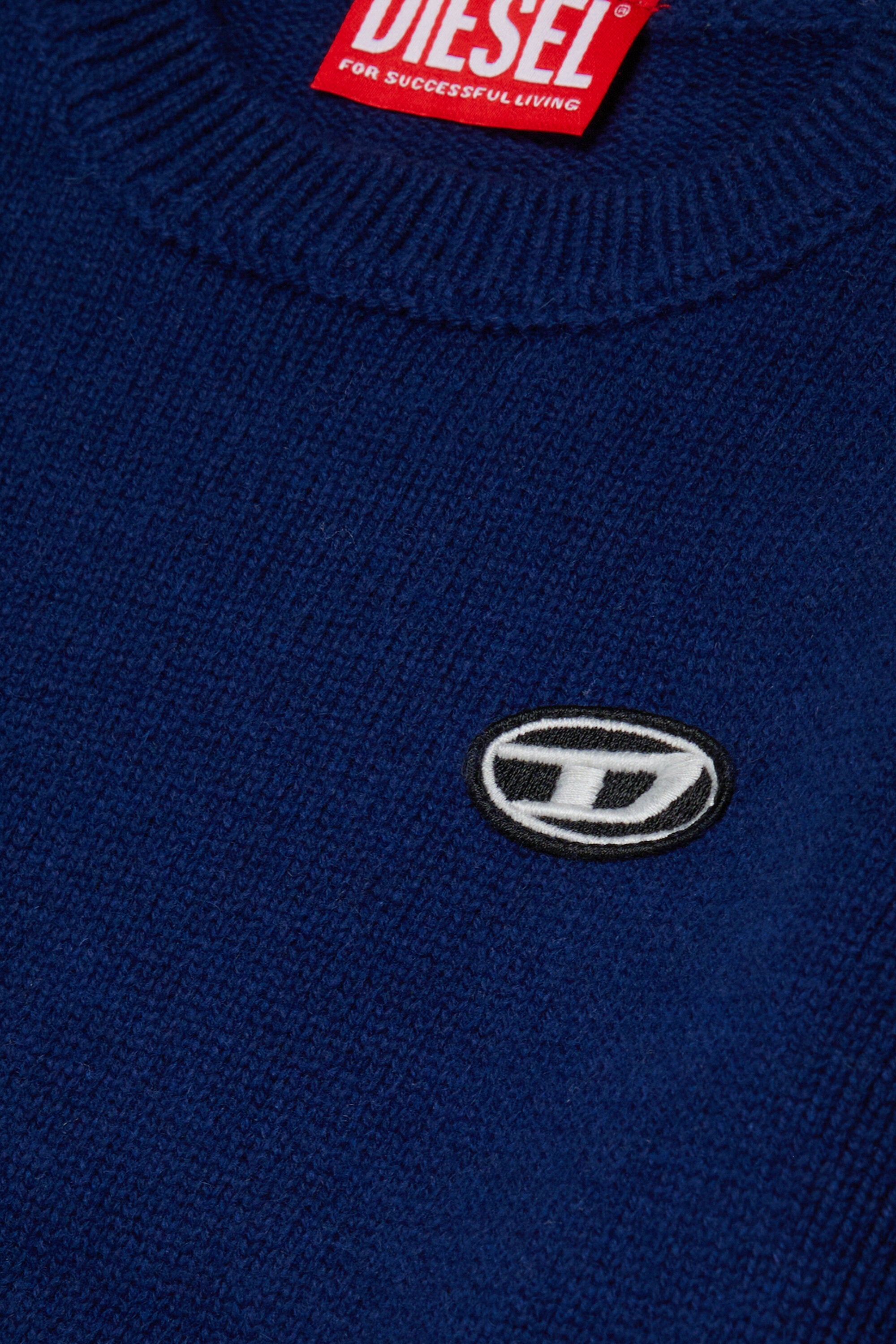 Jersey en mezcla de lana y cachemira con parche