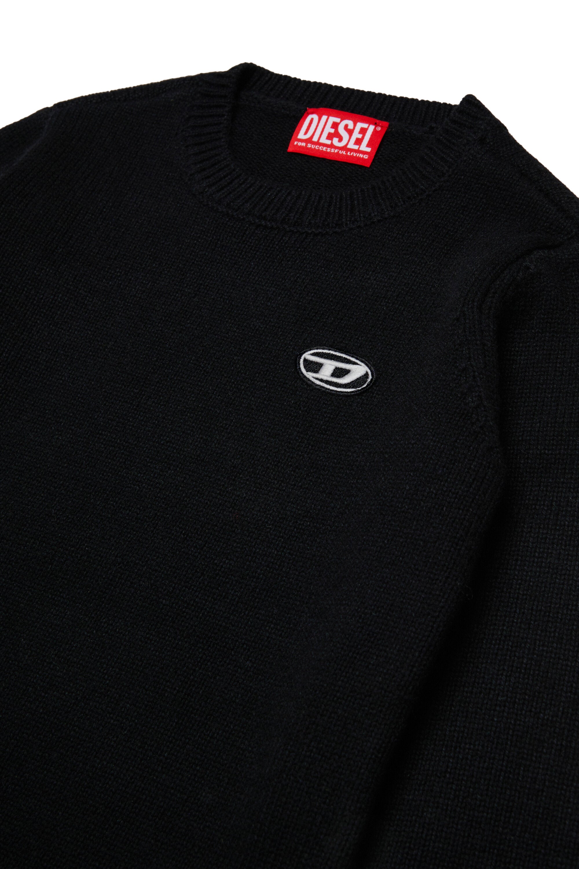 Jersey en mezcla de lana y cachemira con parche