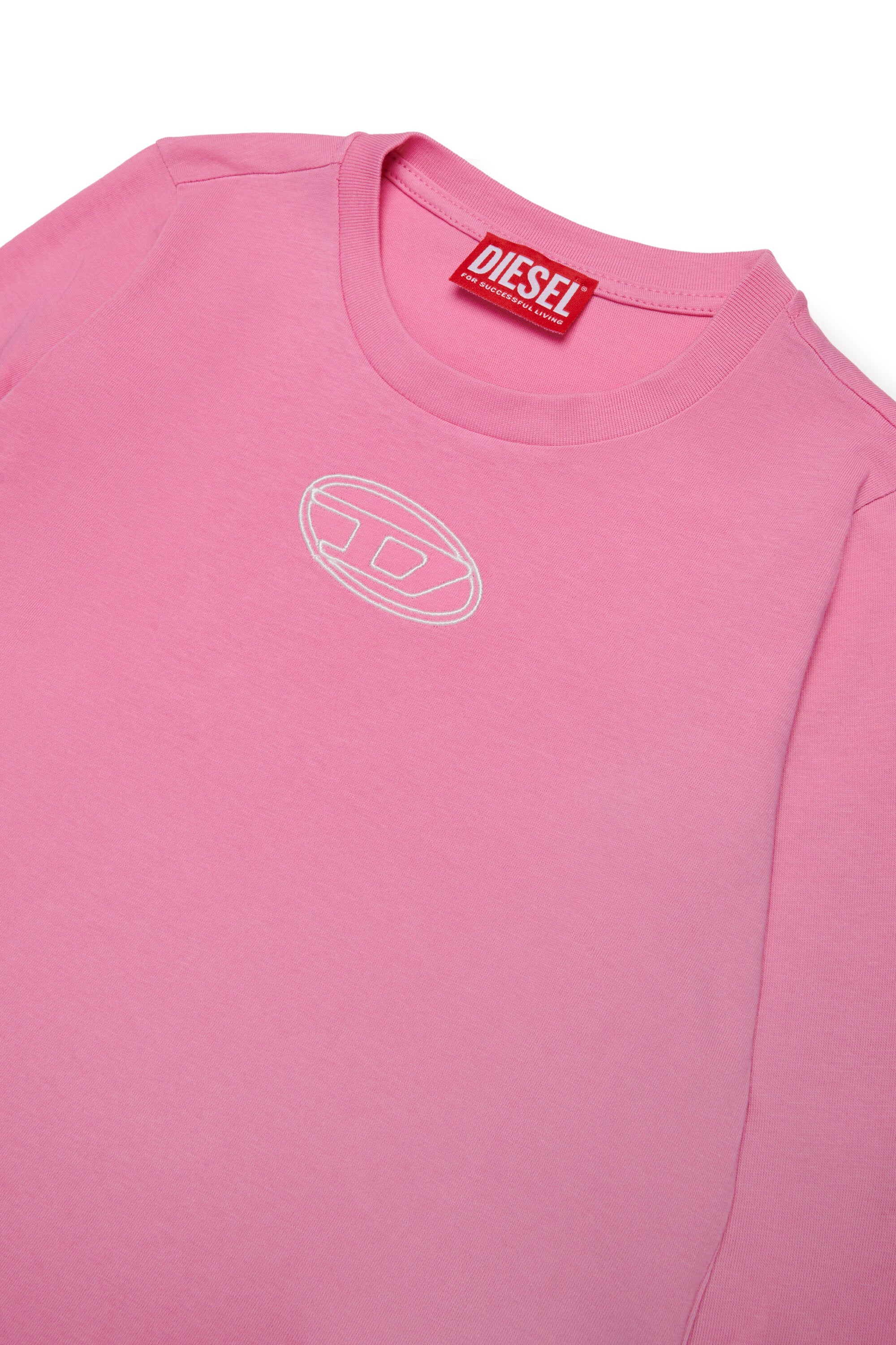 Camiseta de manga larga de jersey con logotipo Oval D