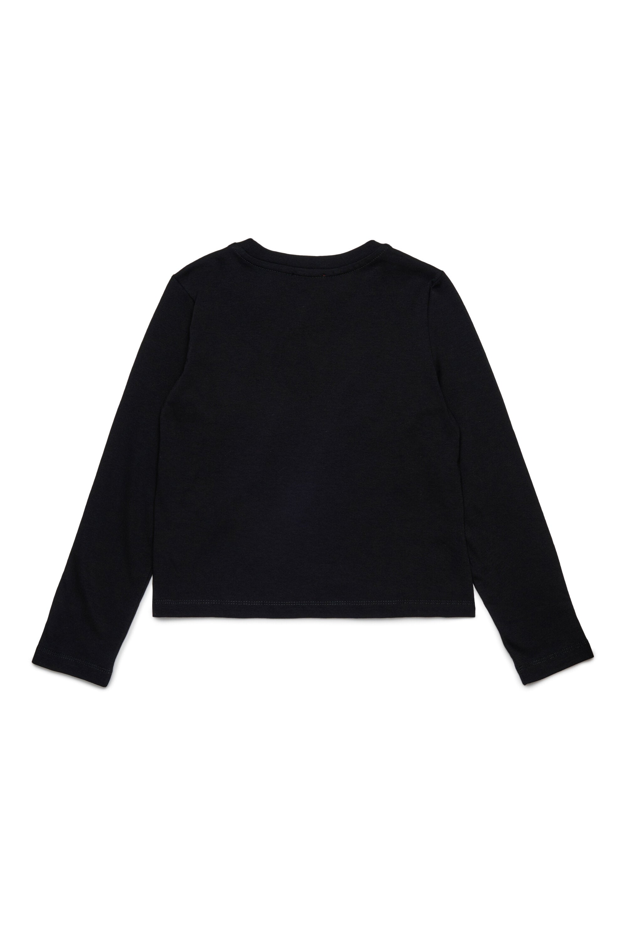 Camiseta de manga larga de jersey con logotipo Oval D