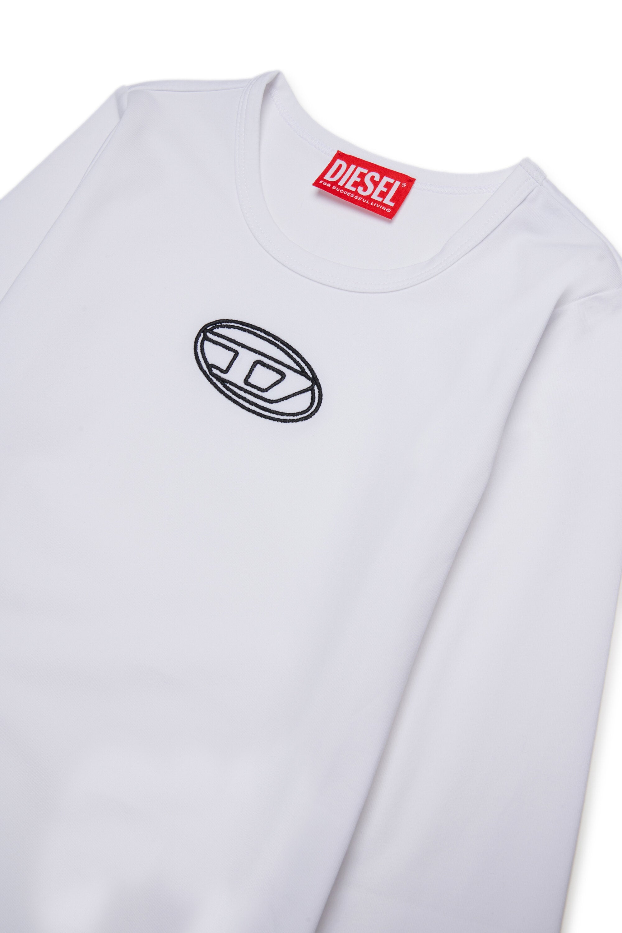 Body de jersey elástico con logotipo Oval D