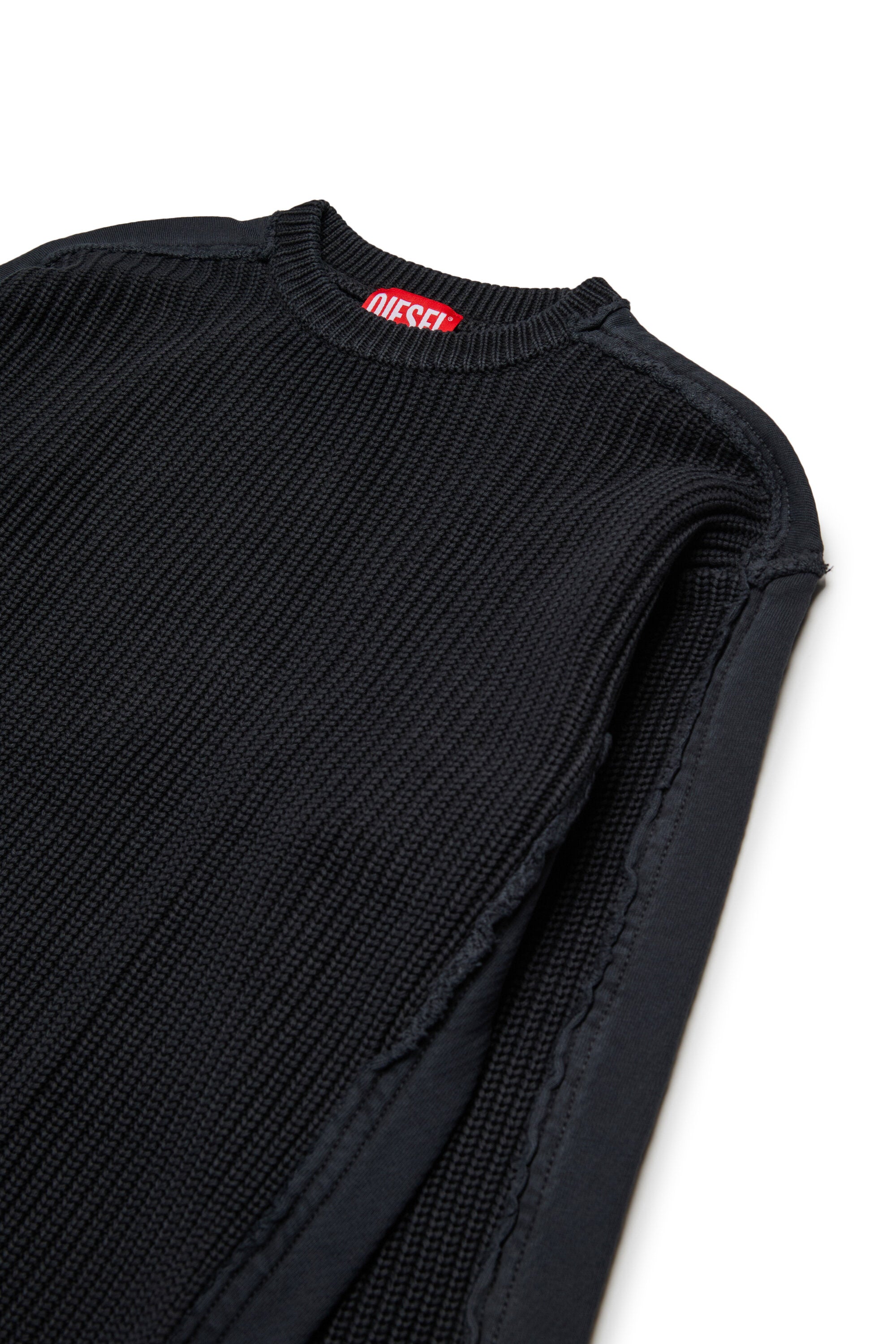 Jersey de felpa y efecto used