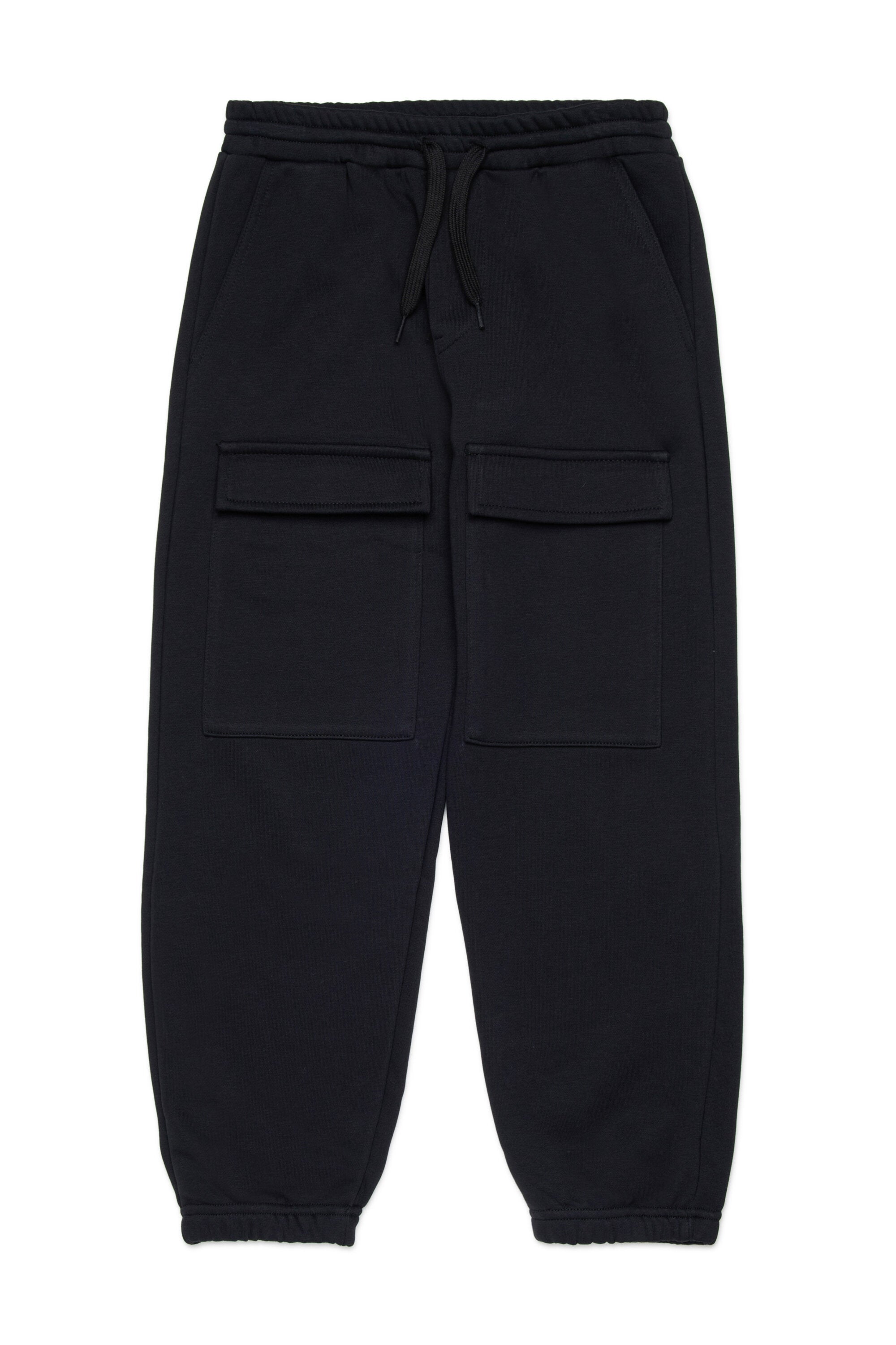 Jogger pants with mock flap