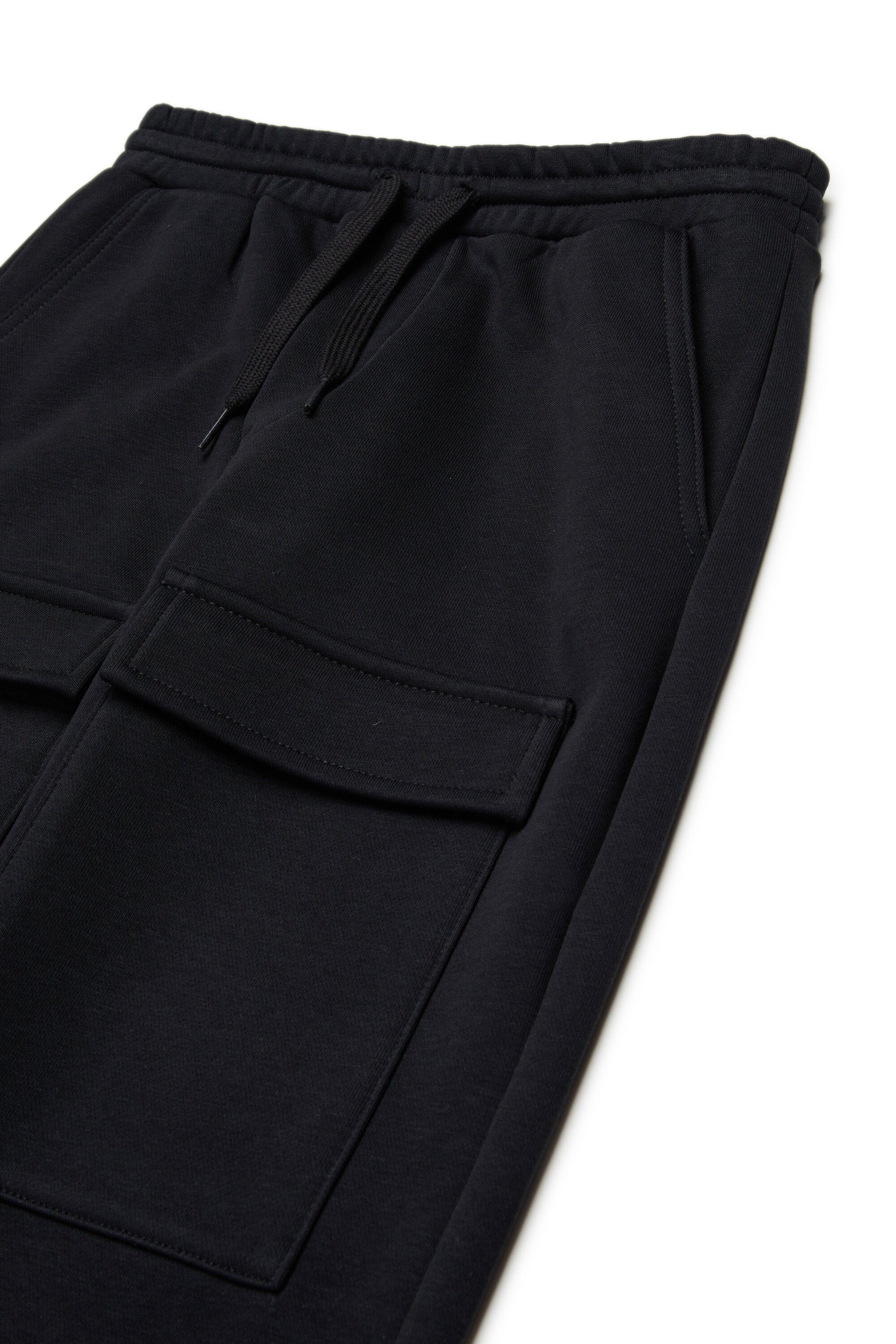 Jogger pants with mock flap