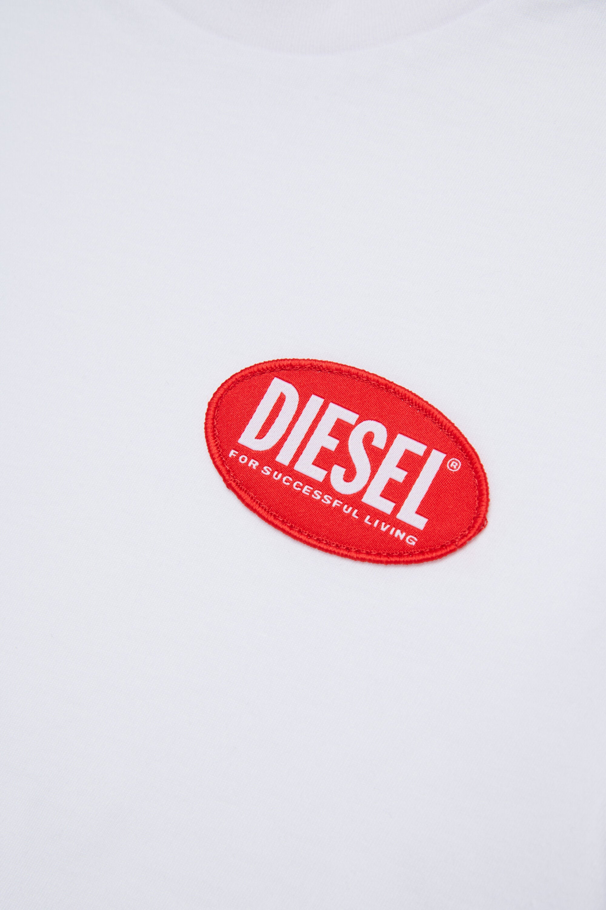 Camiseta de punto con Diesel Oval Label