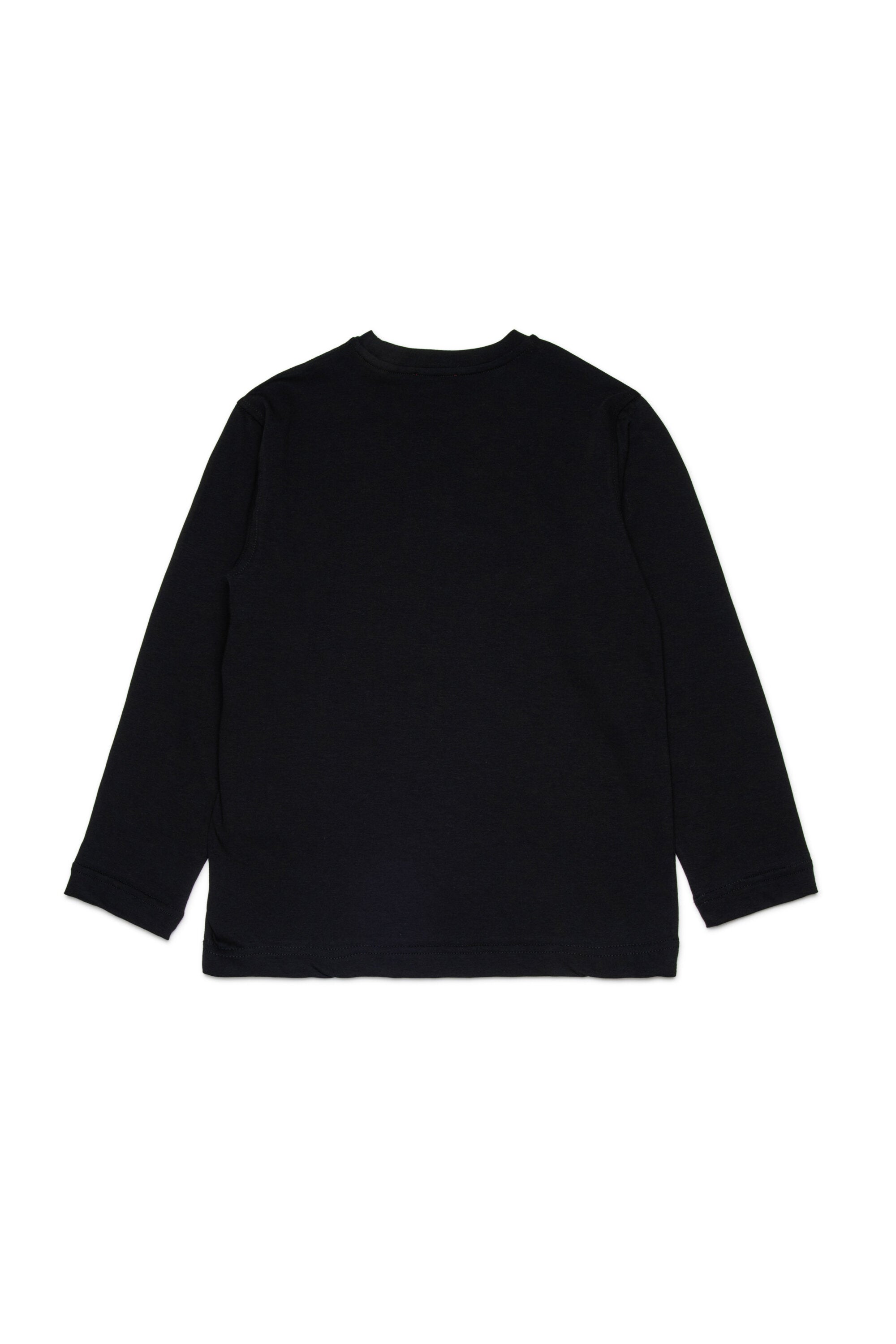 Camiseta de manga larga en jersey con logo Diesel Denim Division