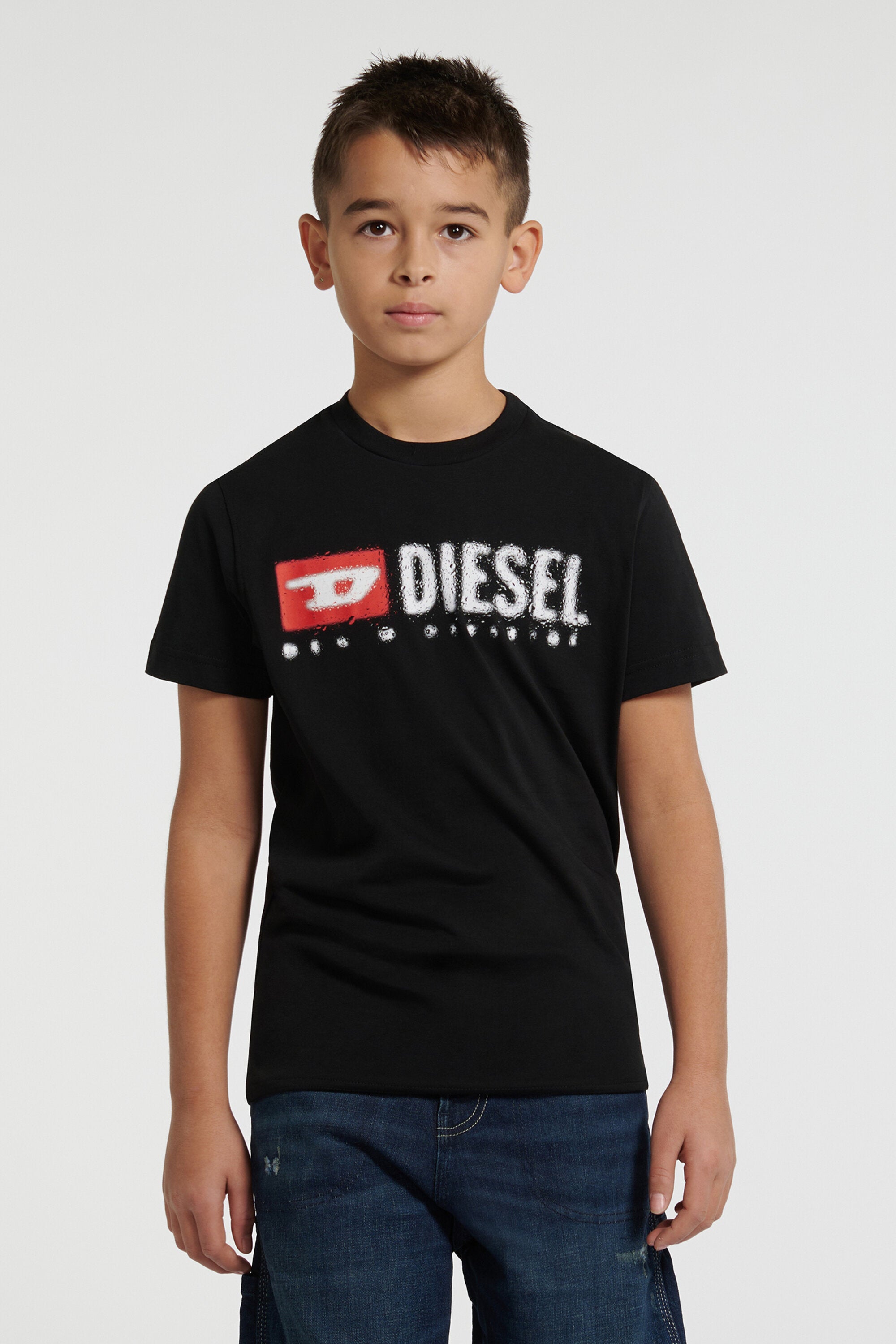 DIESEL メタルロゴ ワンピース S DIESEL boy's T-shirt branded with logo | BRAVE KID