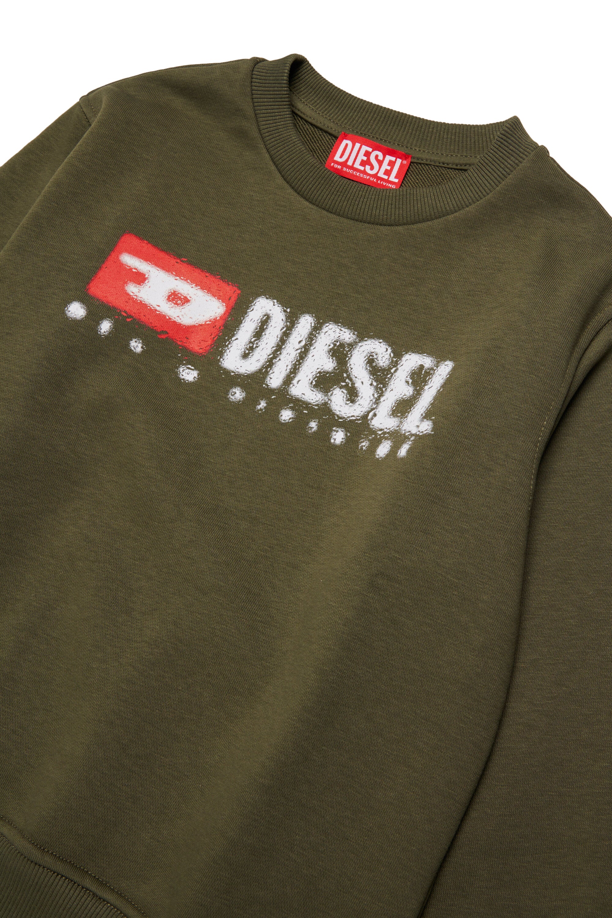 Sudadera de cuello redondo con logotipo Diesel Denim Division