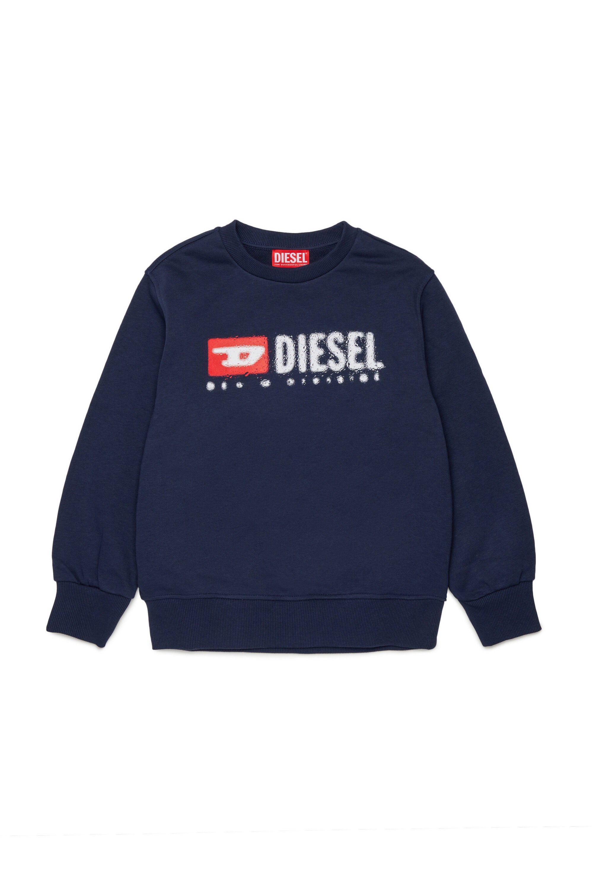 Sudadera de cuello redondo con logotipo Diesel Denim Division