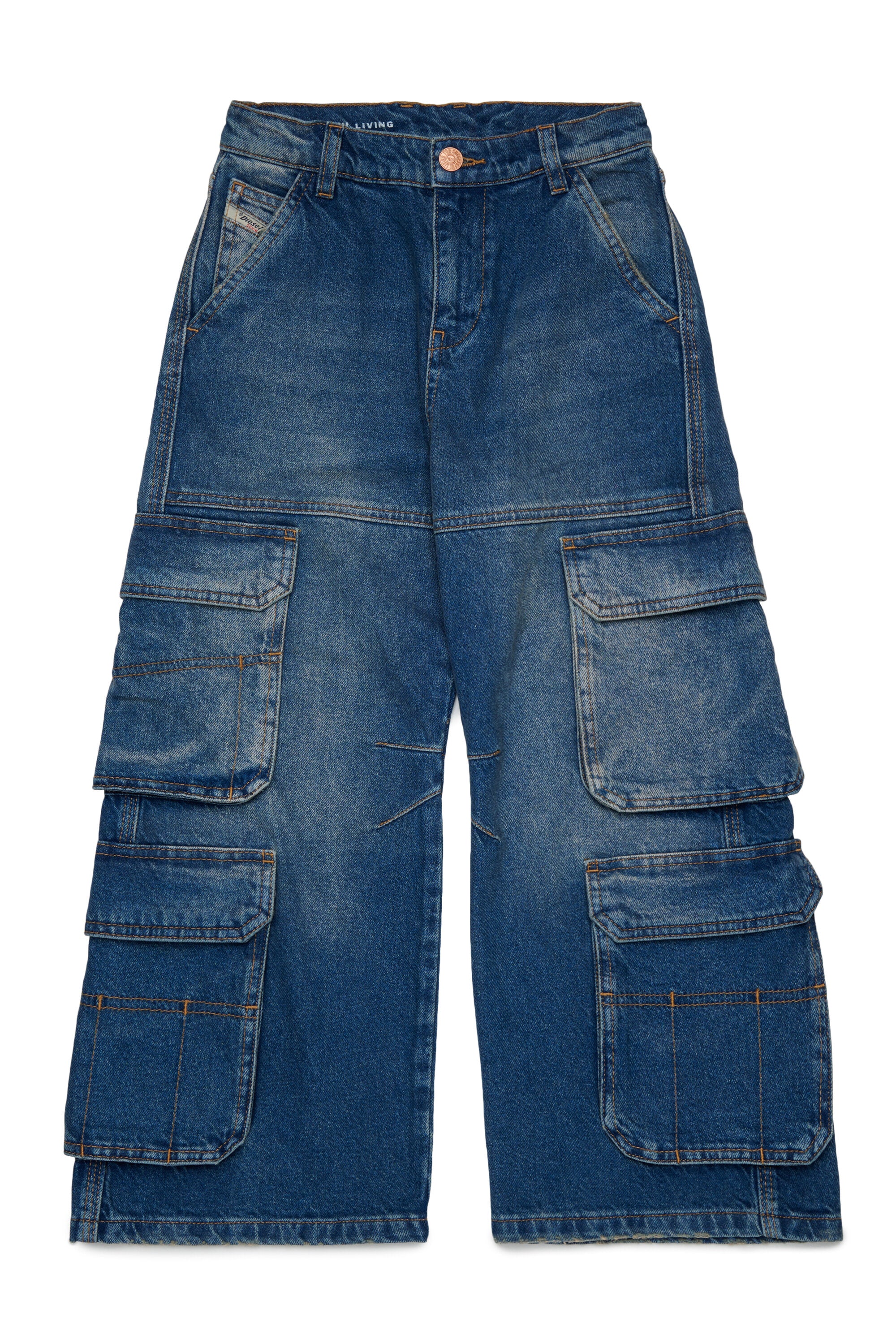 Jeans corte relajado cargo - D-Argjx Cargo