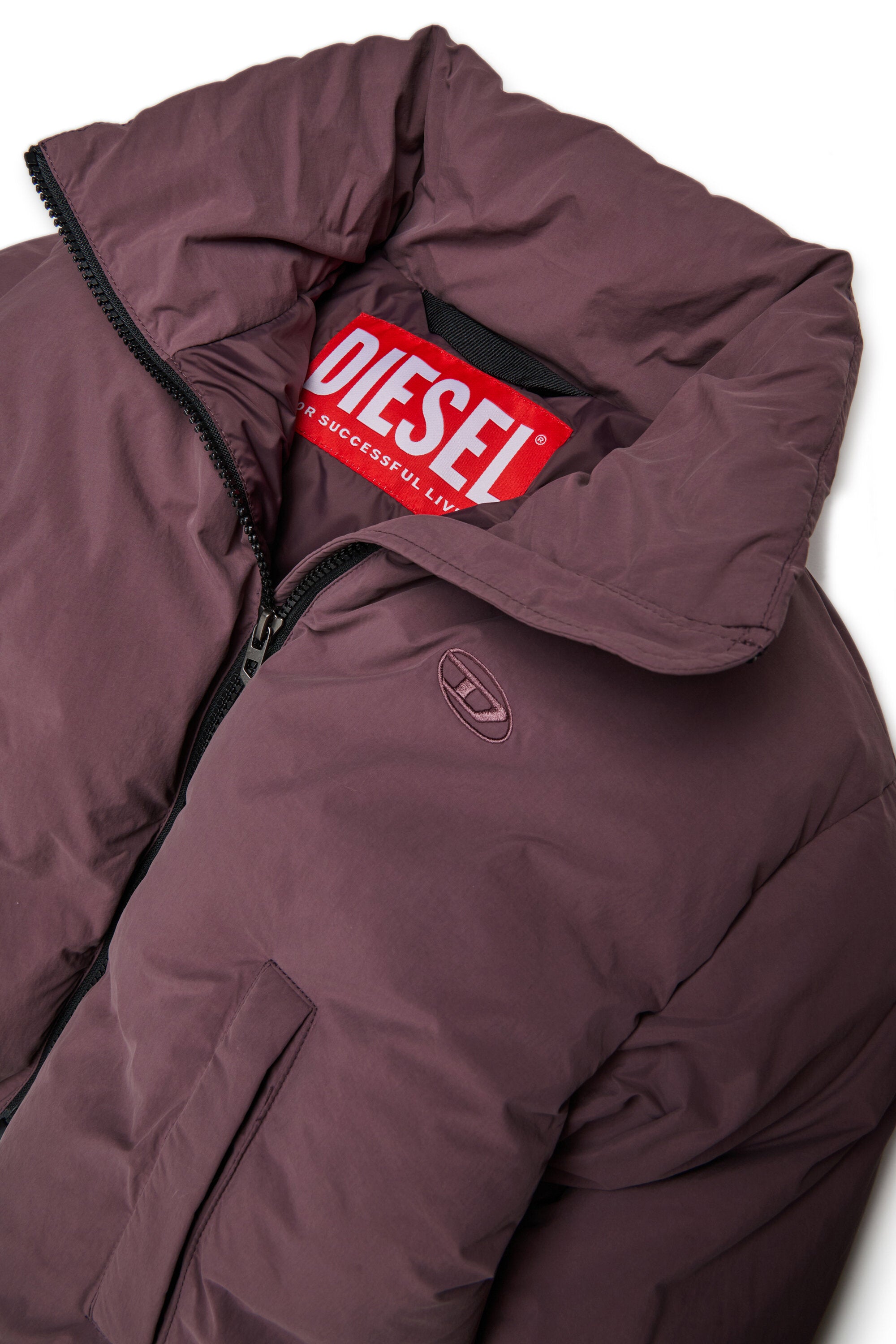 Puffy padded jacket with matte finish