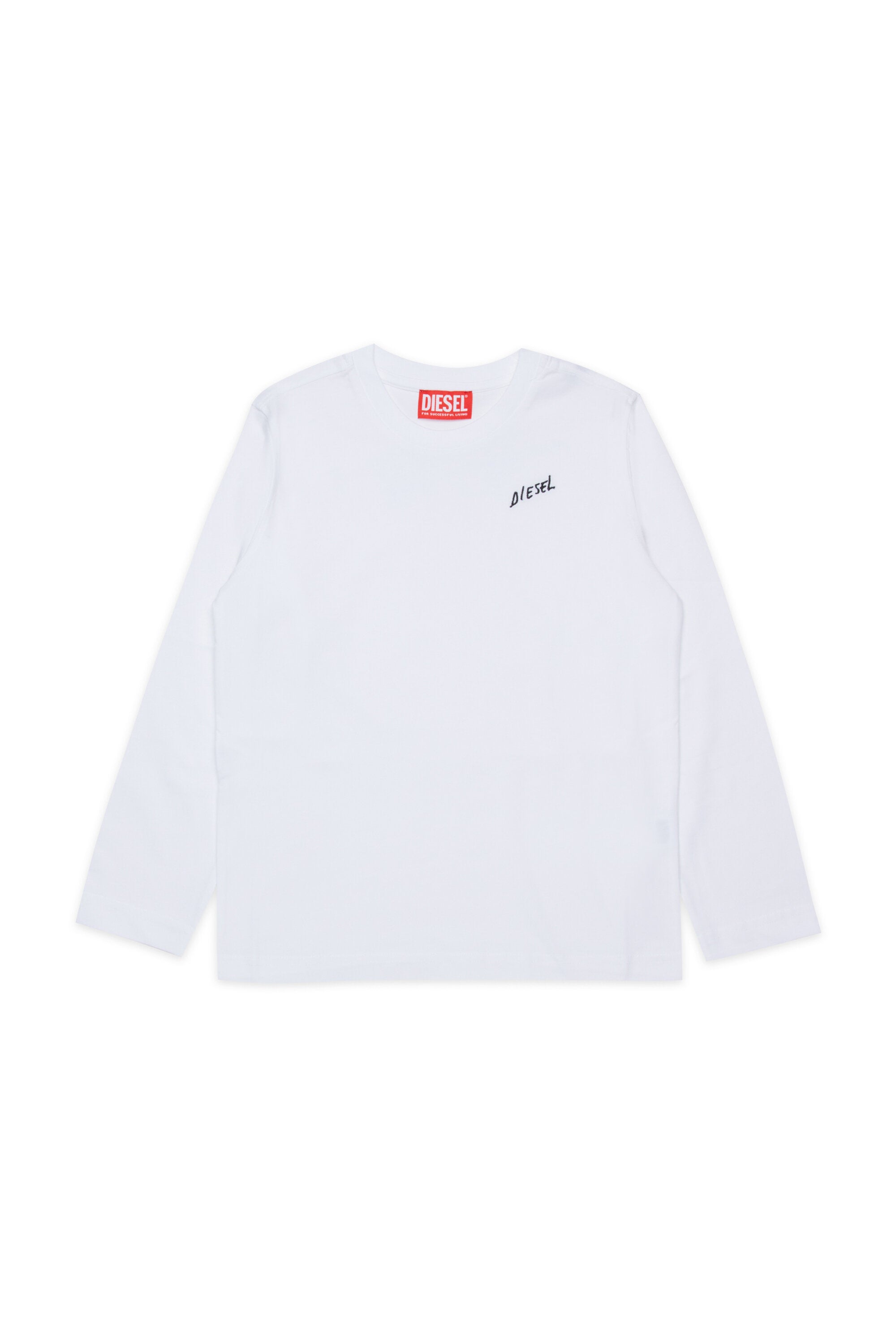 Camiseta de manga larga de jersey con logotipo Diesel