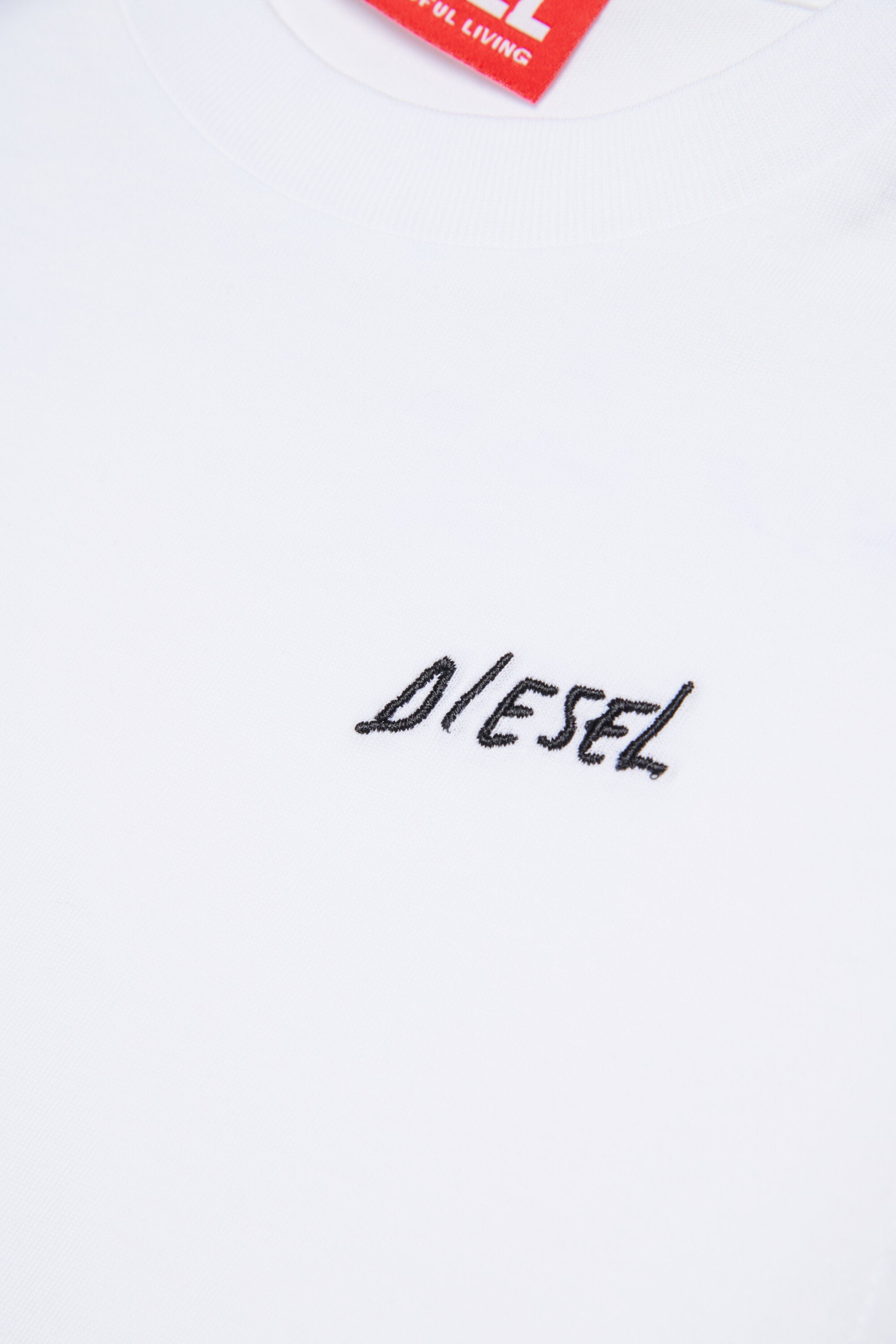 Camiseta de manga larga de jersey con logotipo Diesel