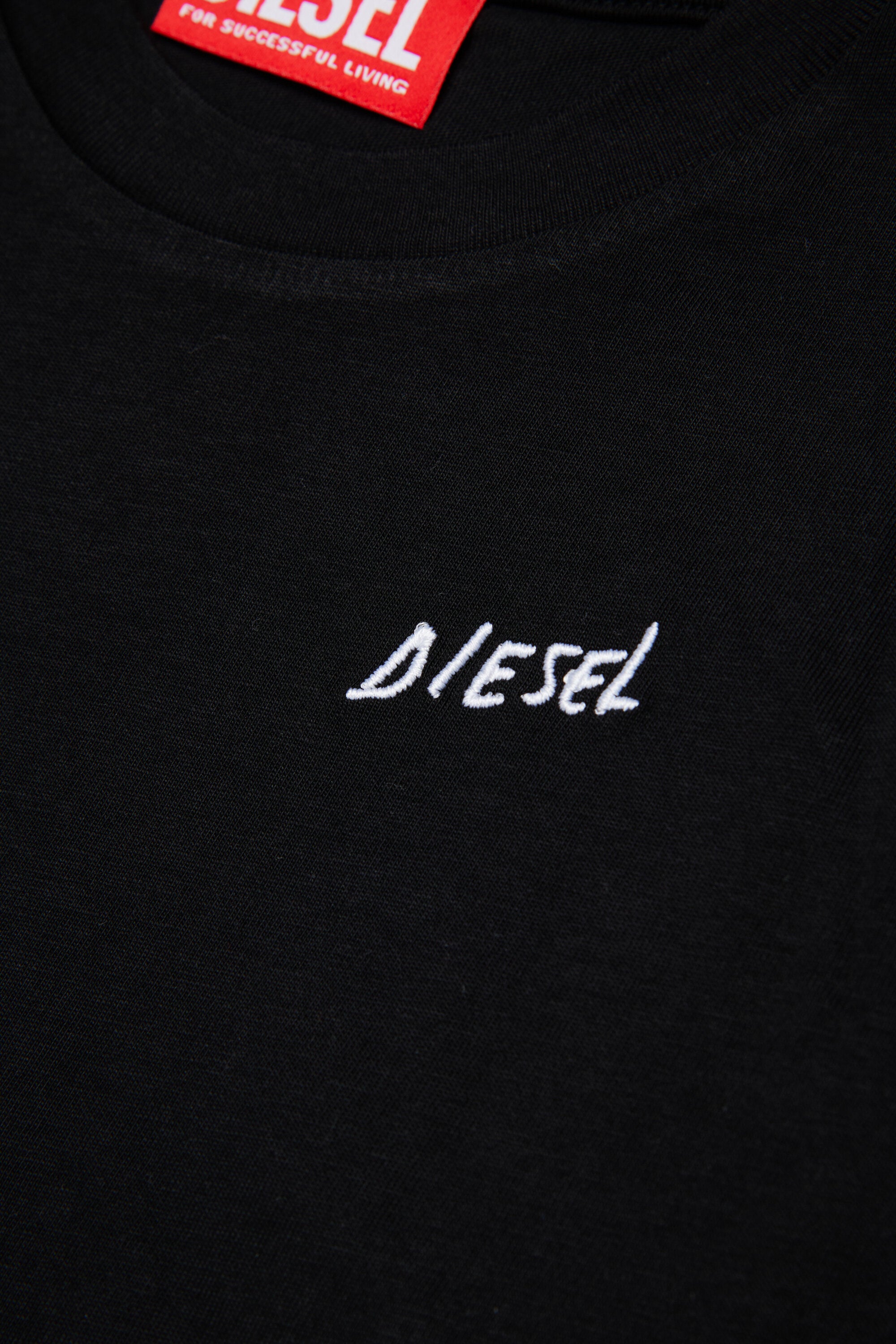 Camiseta de manga larga de jersey con logotipo Diesel