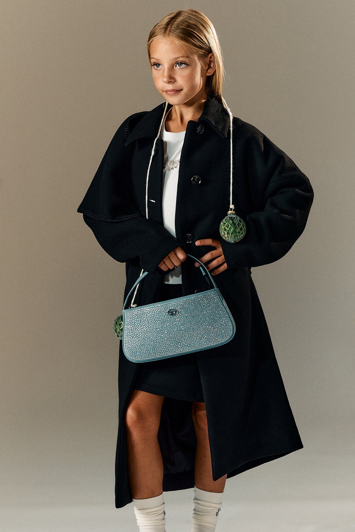 Bolso WJULIE en denim con strass