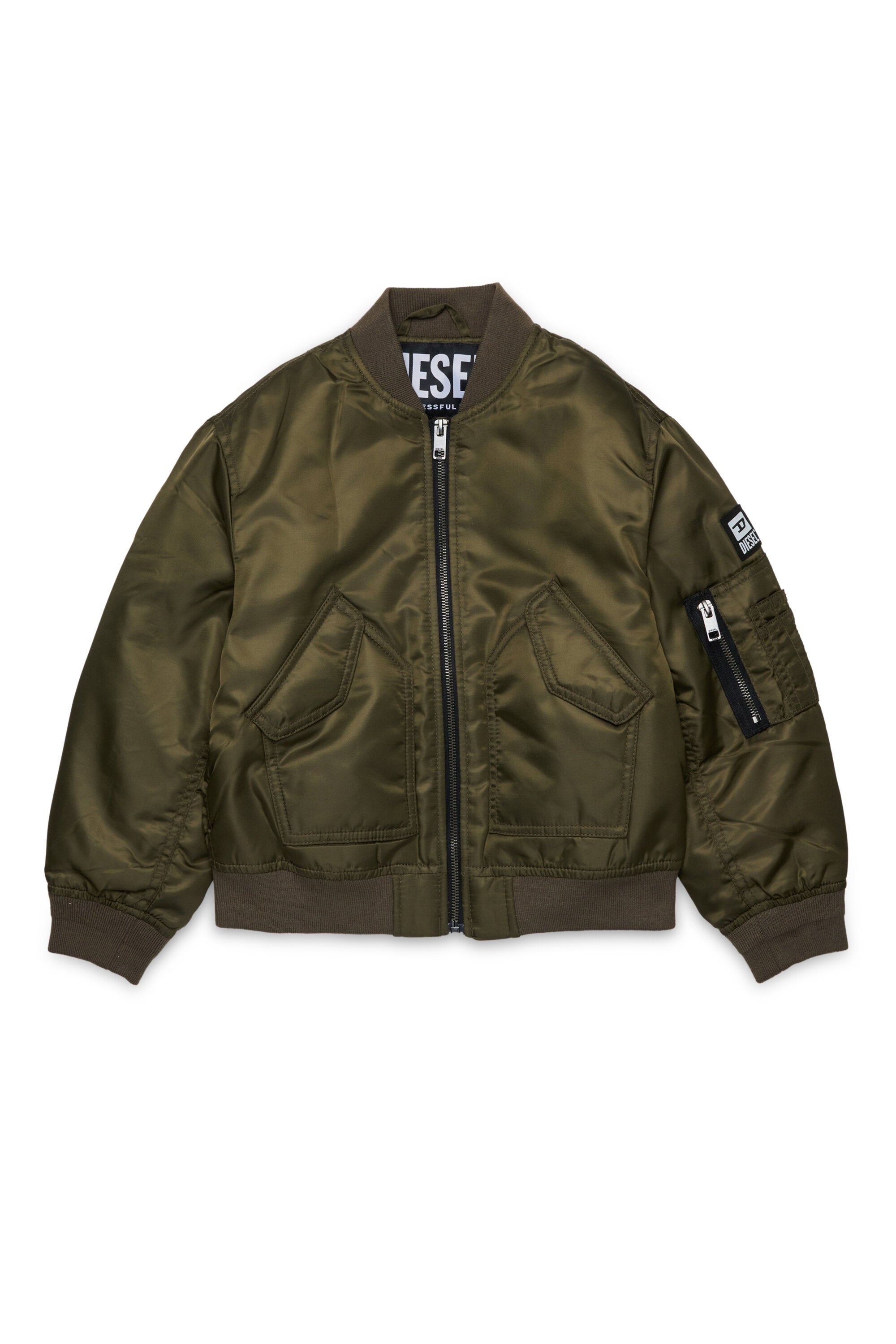 Bomber jacket with logo and zipped pockets | BRAVE KID