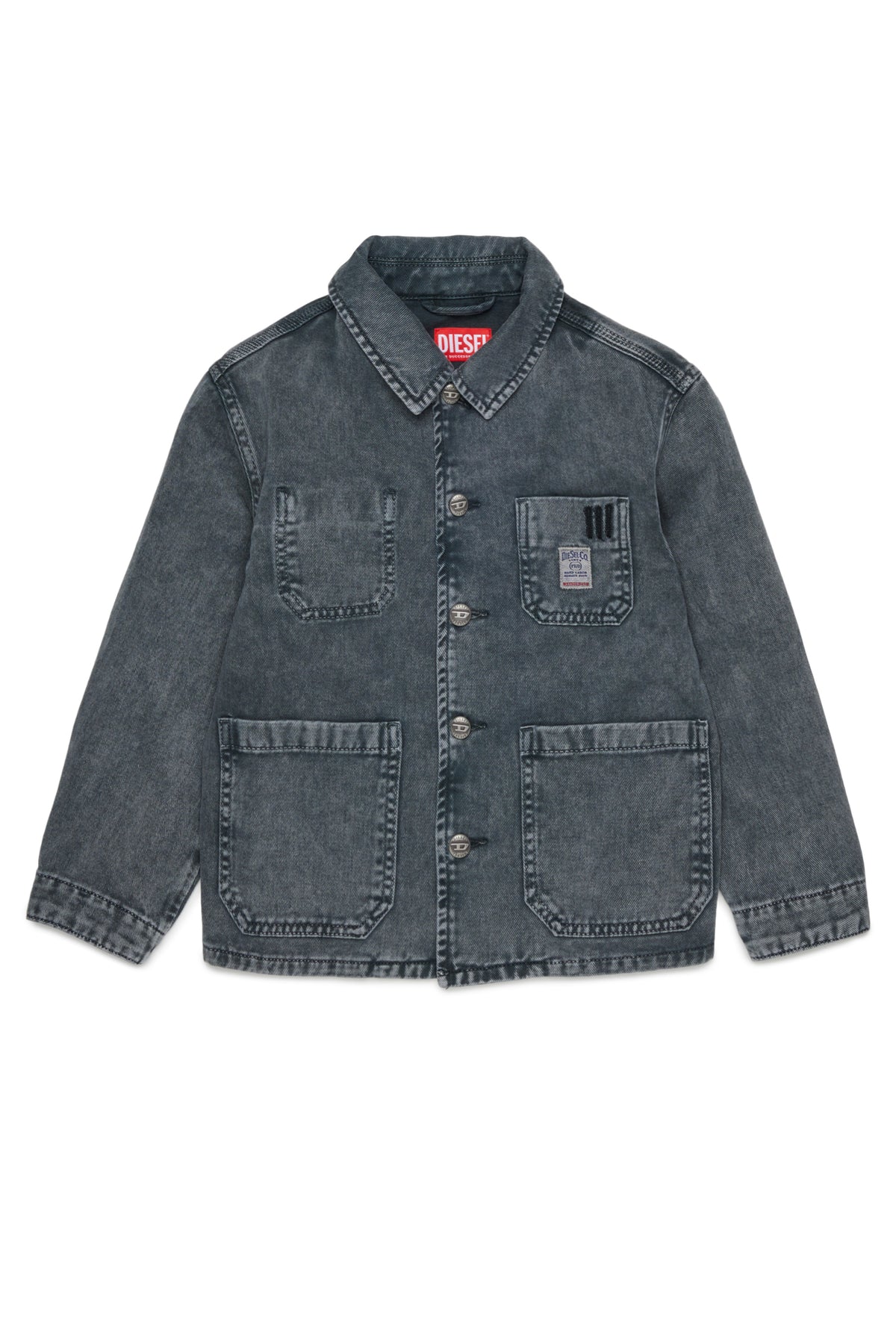 Chaqueta vaquera con logo estampado