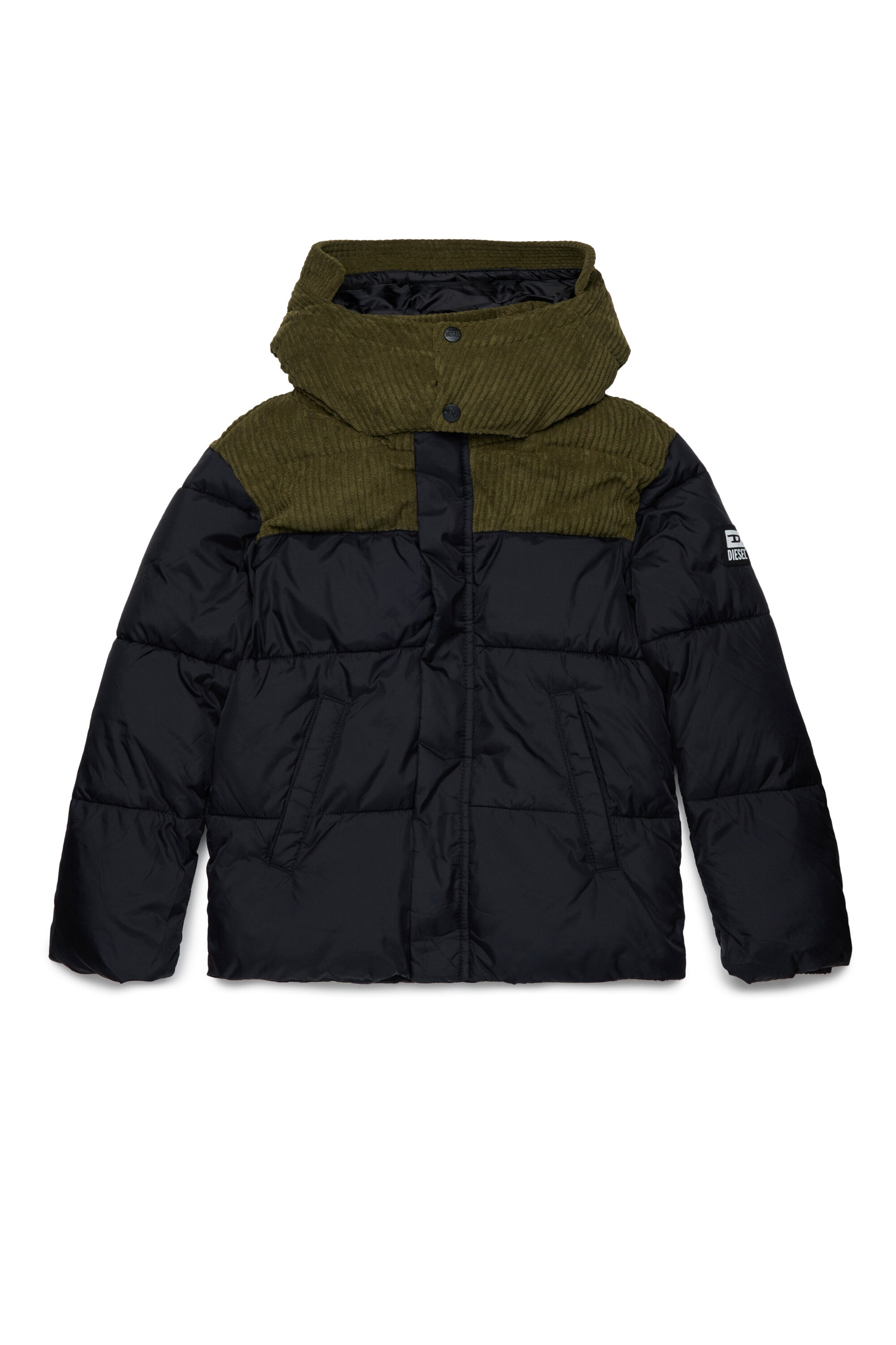 Chaqueta acolchada con logotipo