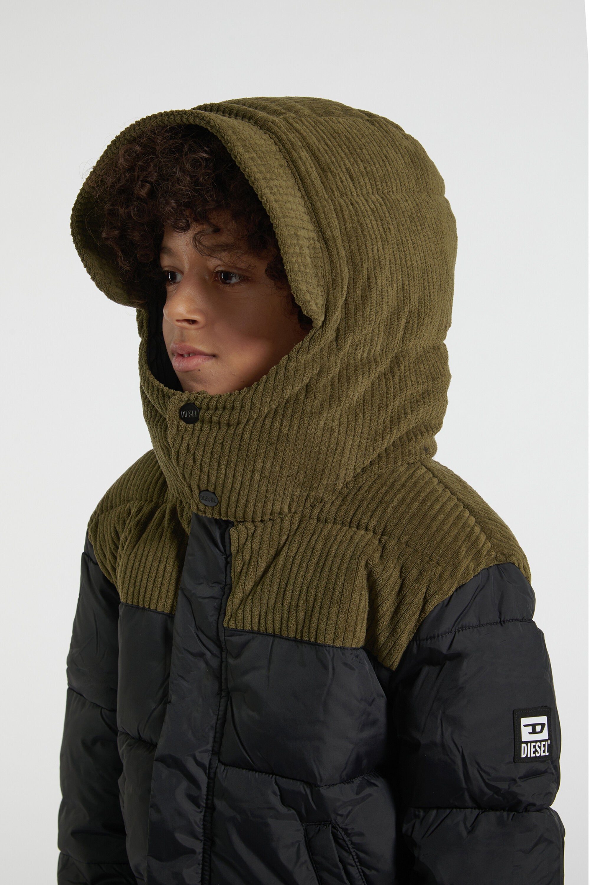 Chaqueta acolchada con logotipo