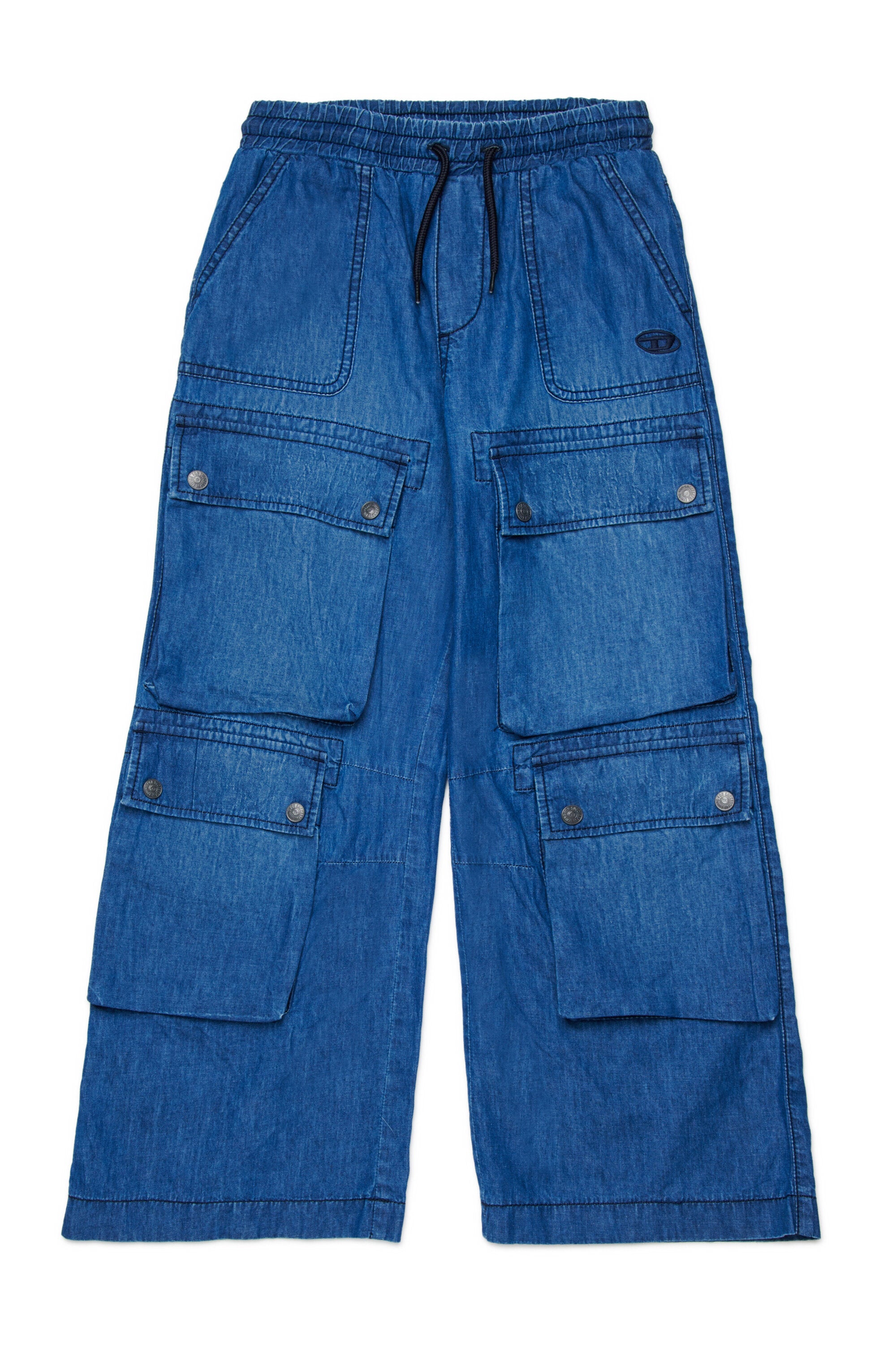 Jeans relaxed fit lavado azul medio - D-Kaith