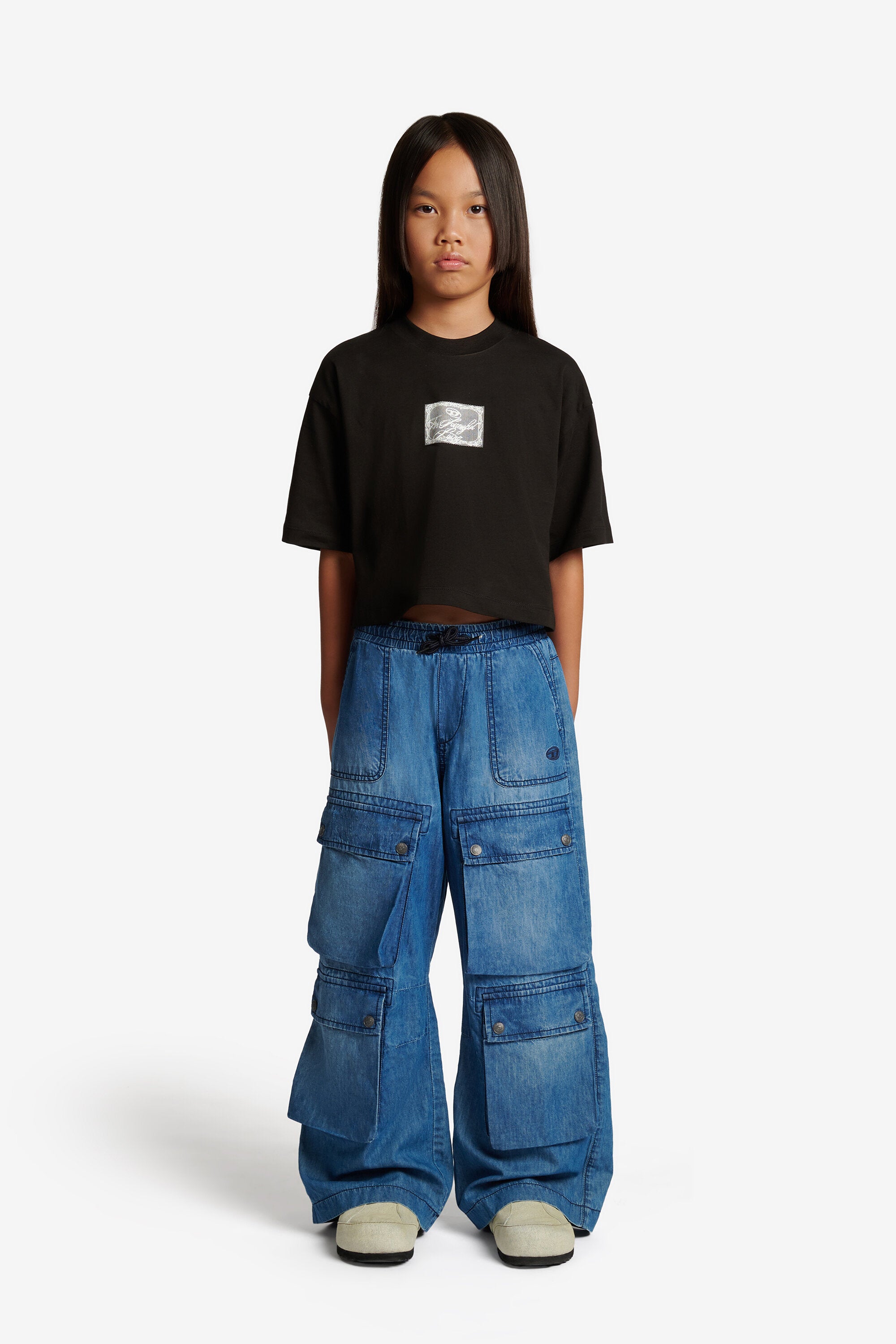 Jeans relaxed fit lavado azul medio - D-Kaith