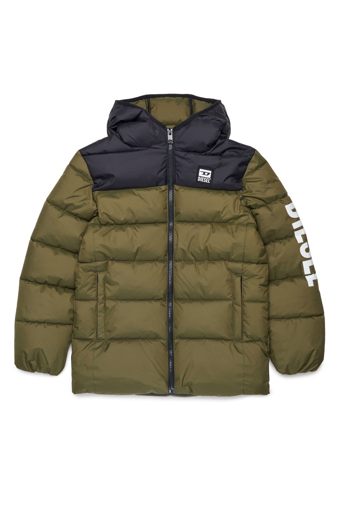Chaqueta acolchada con logotipo