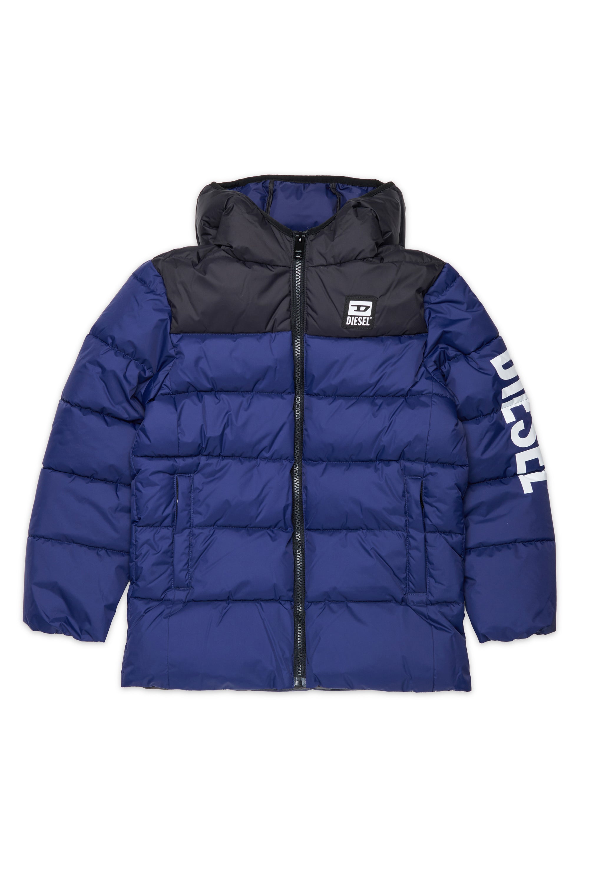 Padded jacket with logo
