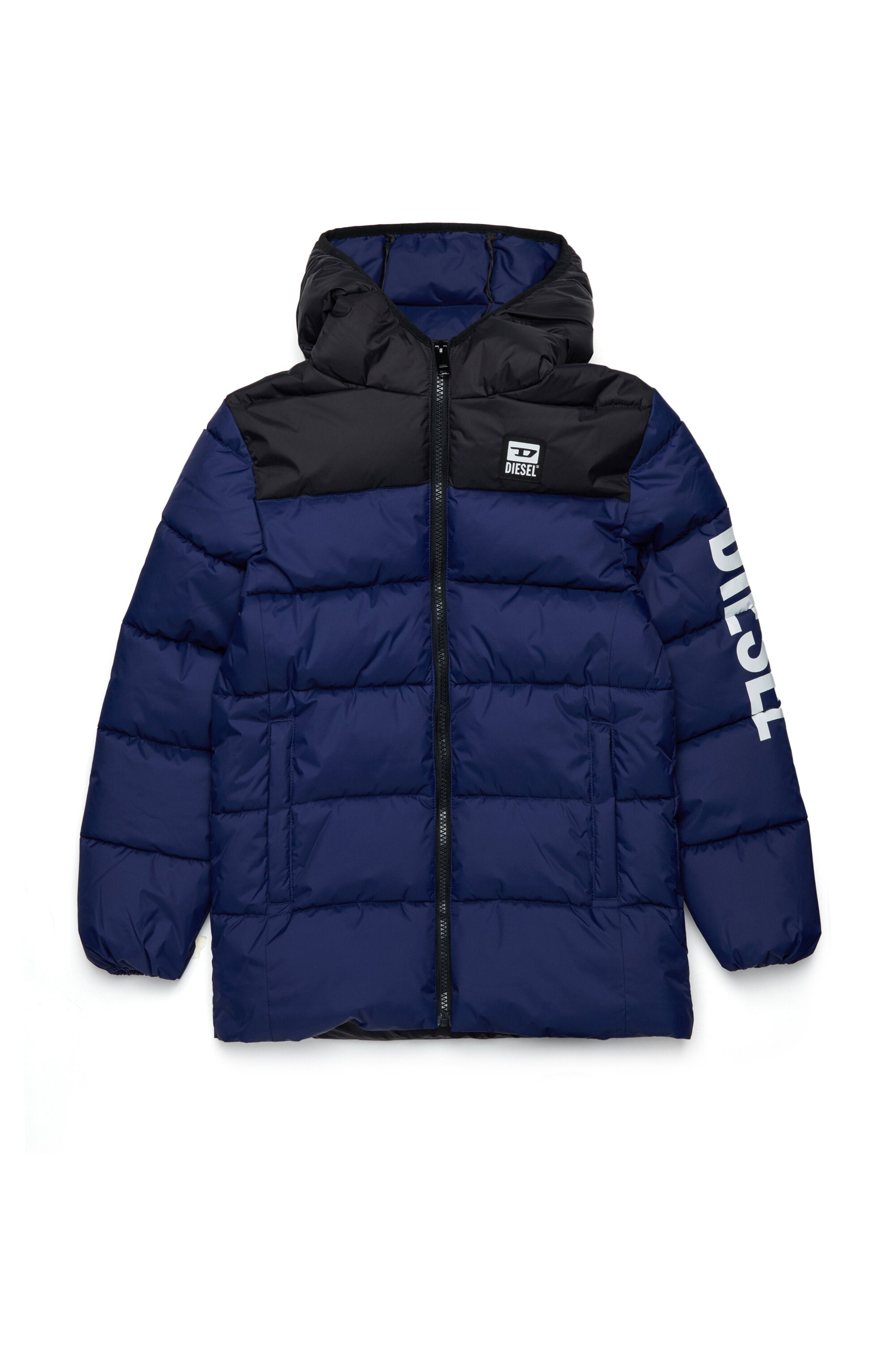 Chaqueta acolchada con logotipo