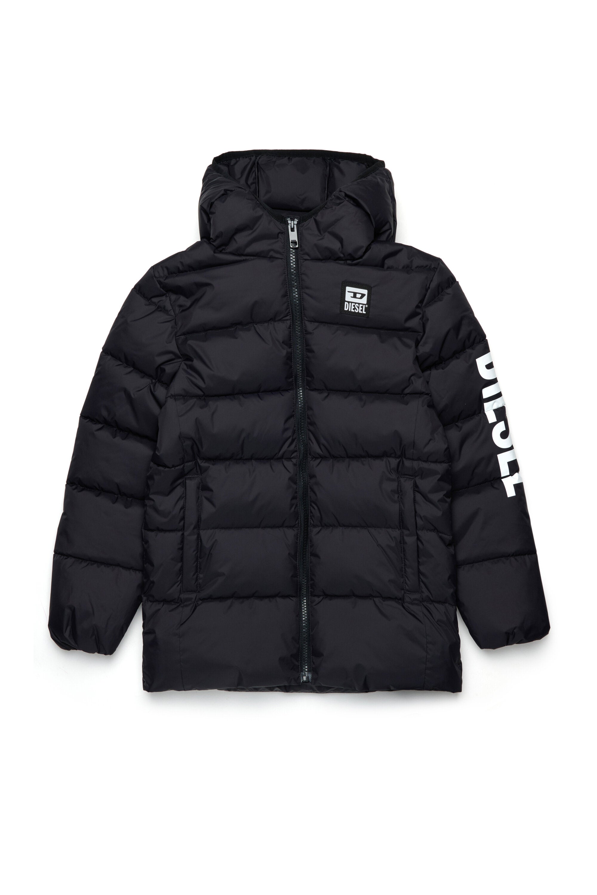 Chaqueta acolchada con logotipo