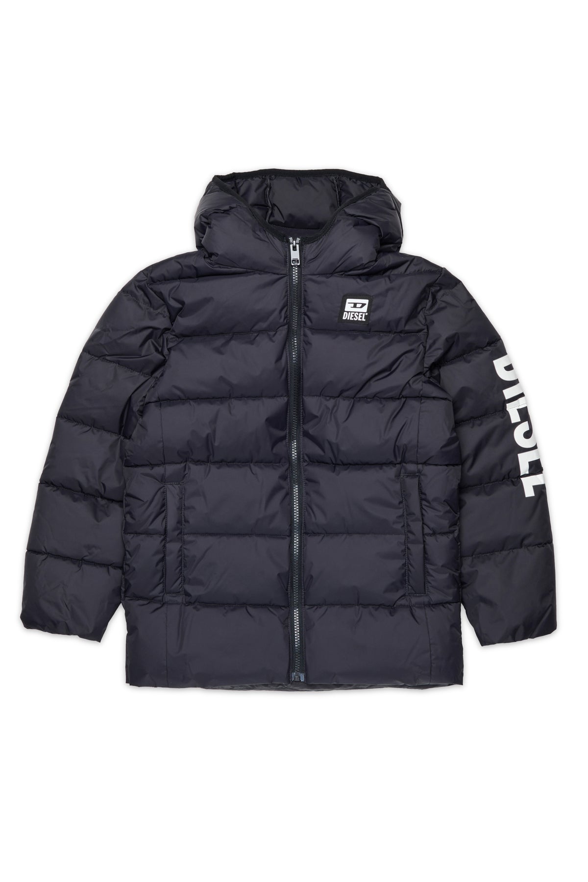 Chaqueta acolchada con logotipo