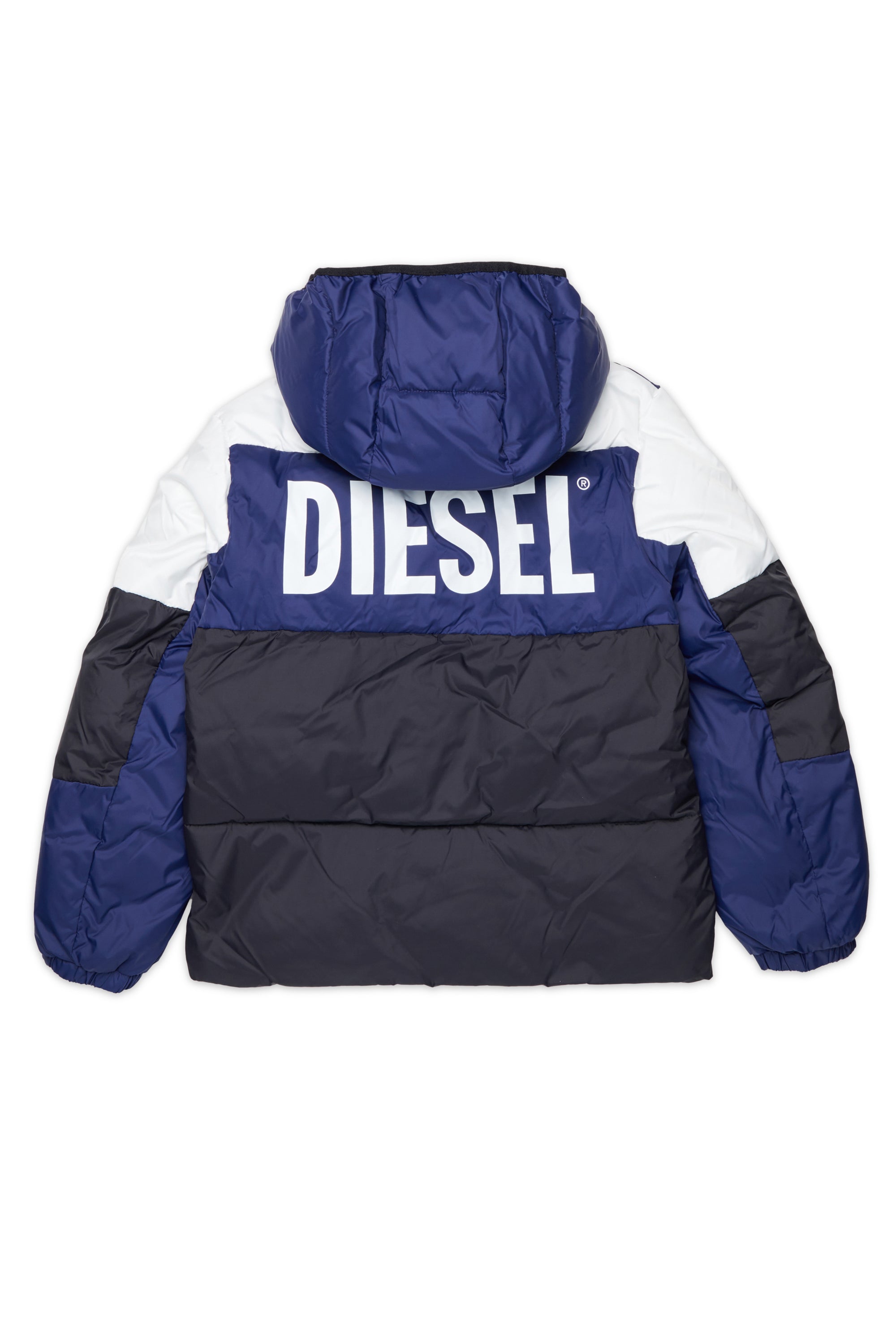 Colorblock padded jacket with logo