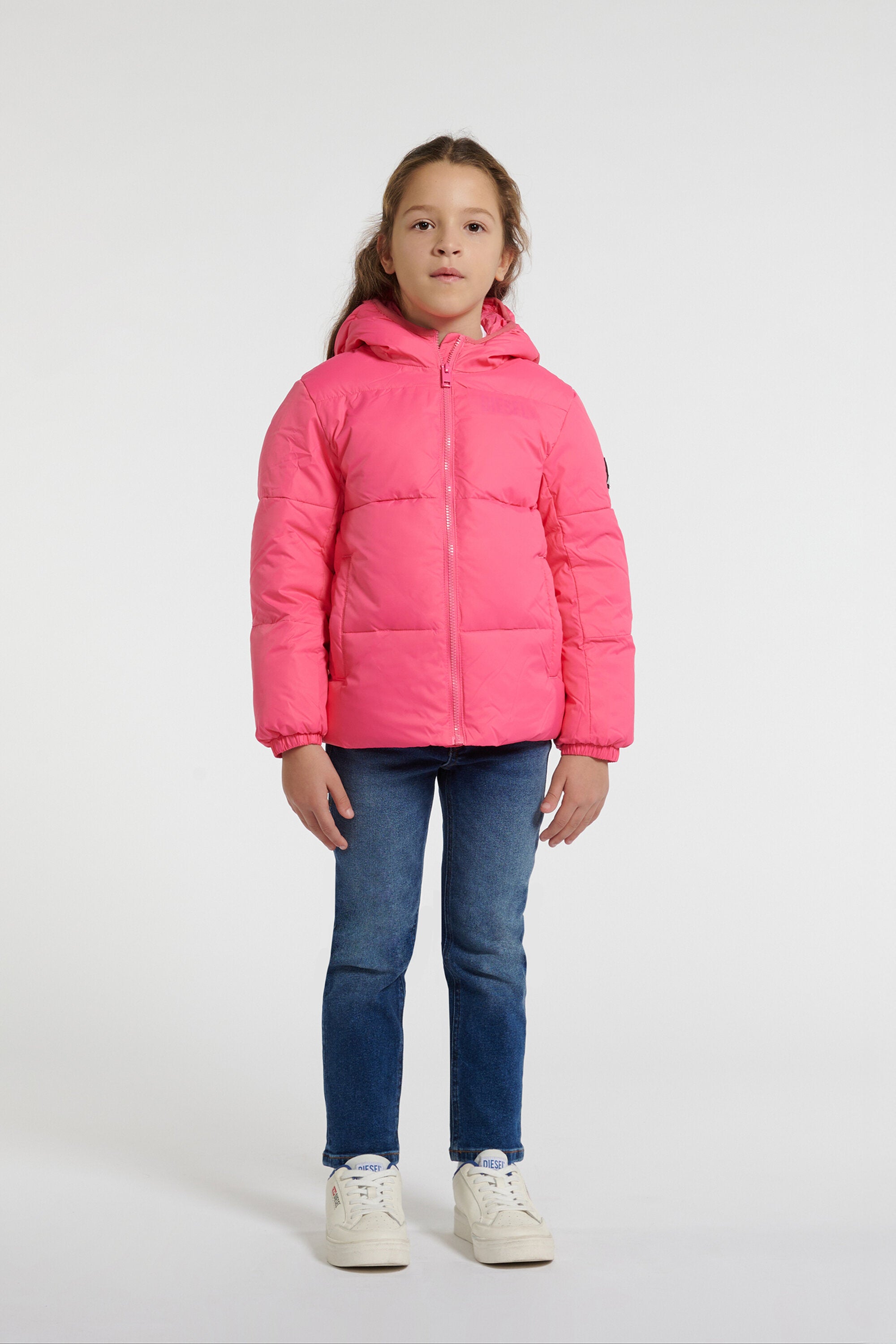 Chaqueta acolchada con logotipo