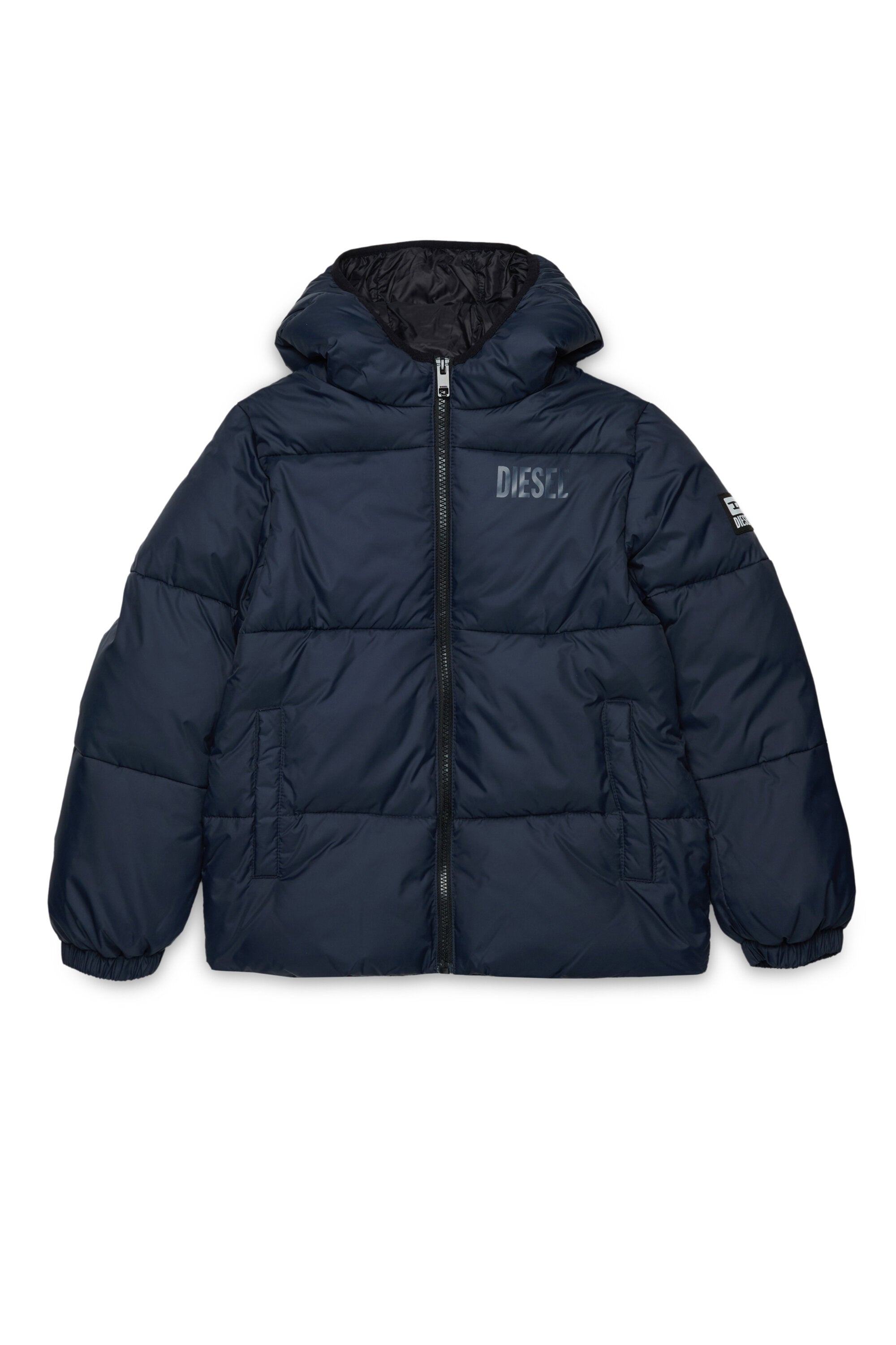 Chaqueta acolchada con logotipo