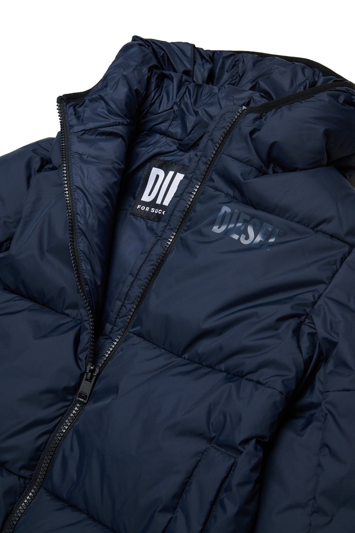 Chaqueta acolchada con logotipo