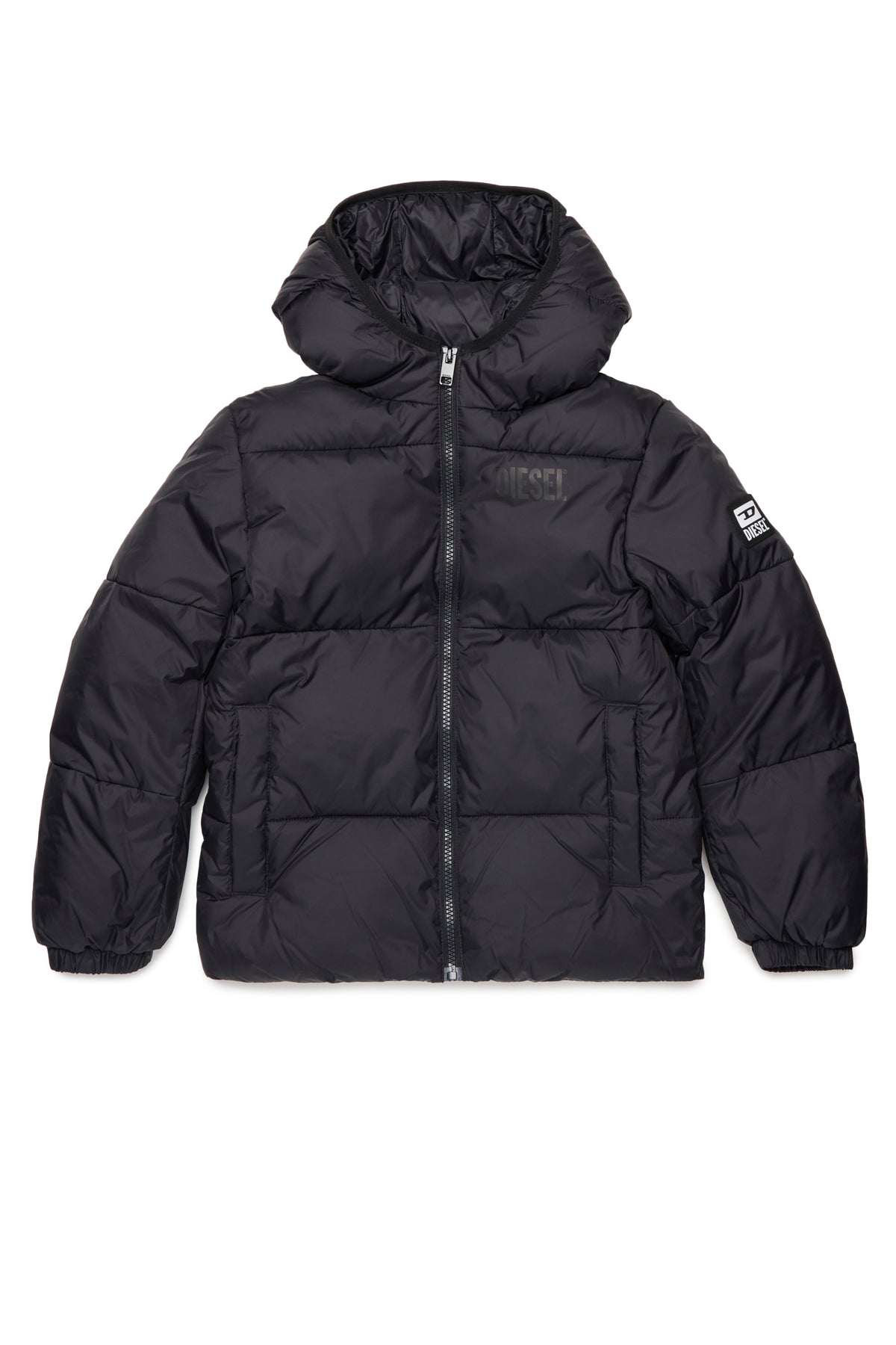 Chaqueta acolchada con logotipo