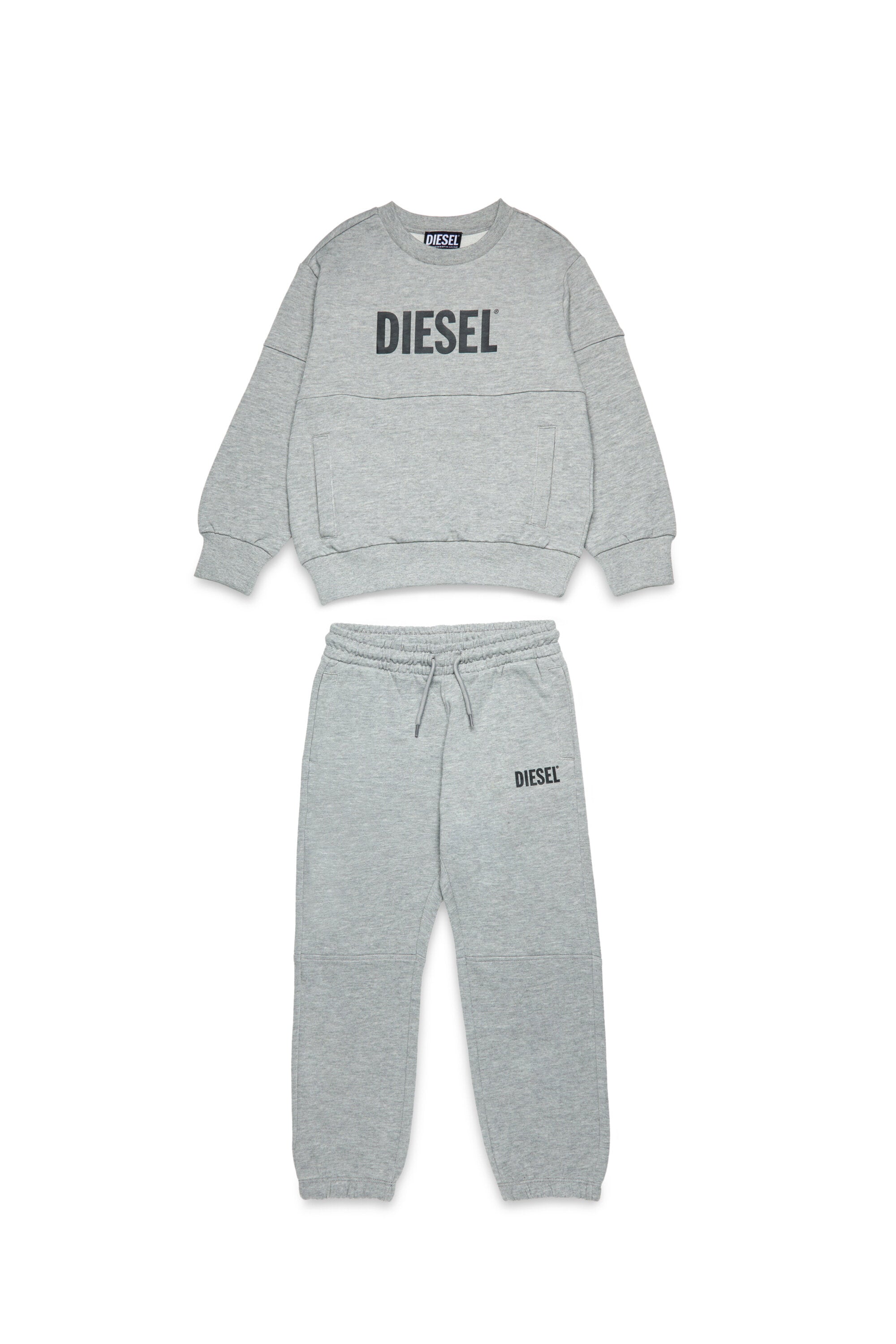 【✨新品DIESELロゴ✨】 Lサイズ スウェット　セットアップ　グレー Tracksuit with Diesel logo | BRAVE KID