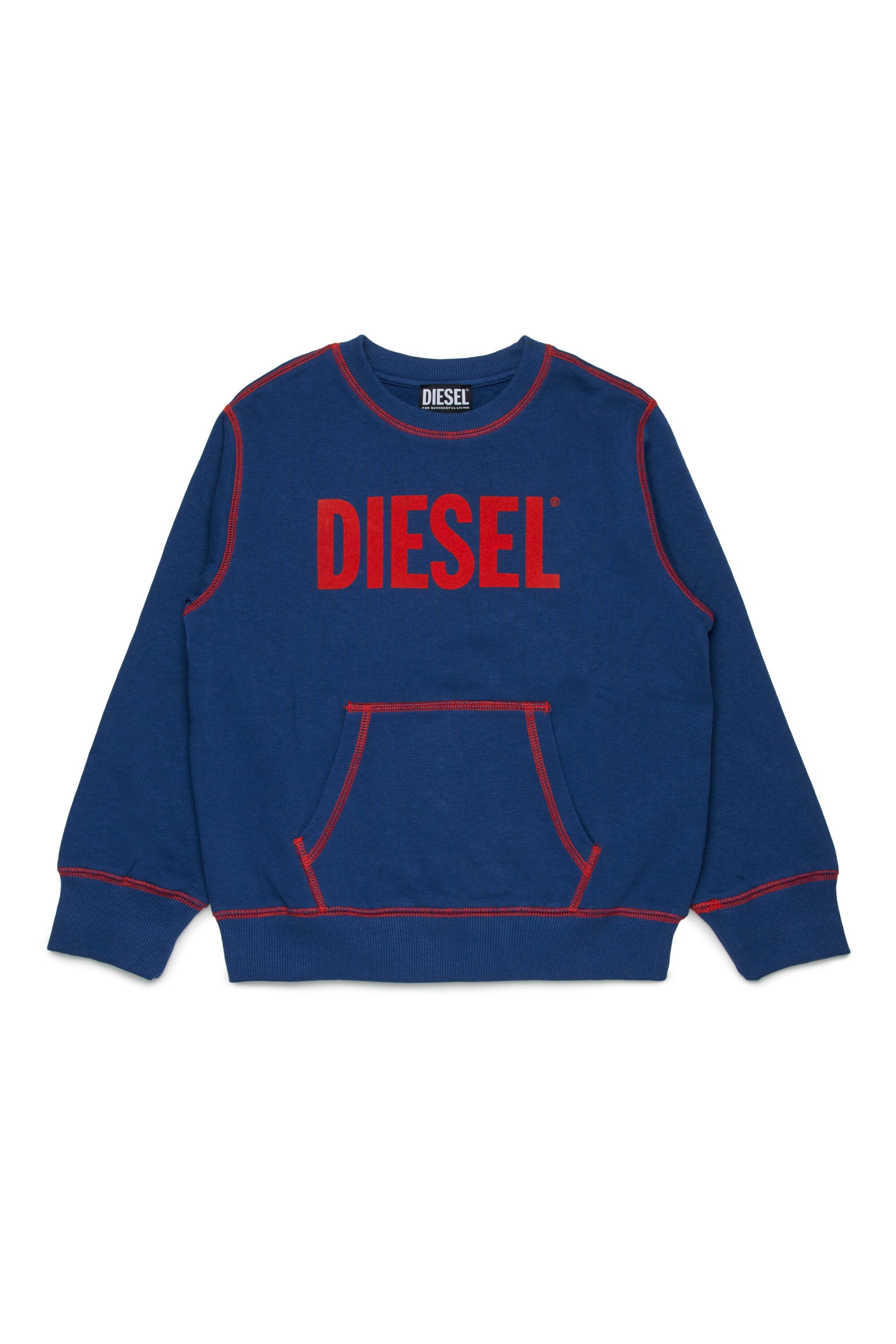 Sudadera con logotipo Diesel y bolsillo canguro