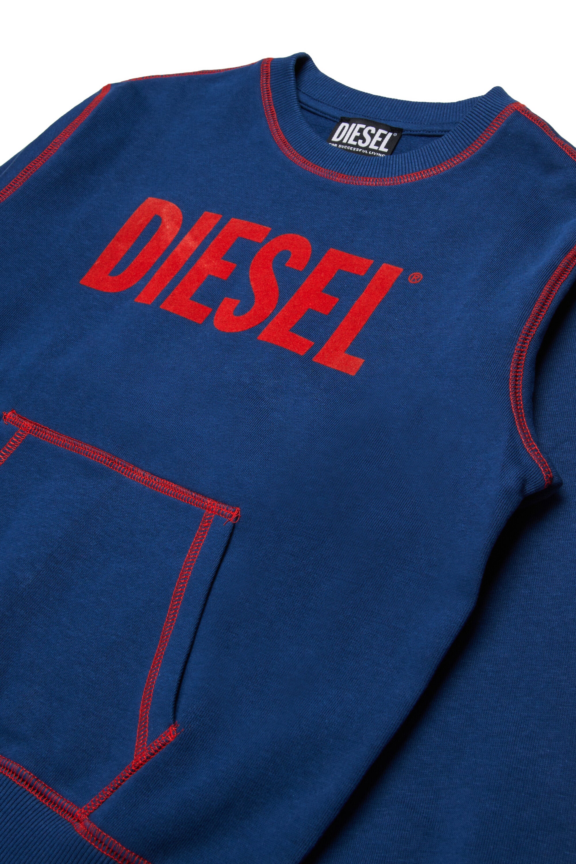 Sudadera con logotipo Diesel y bolsillo canguro