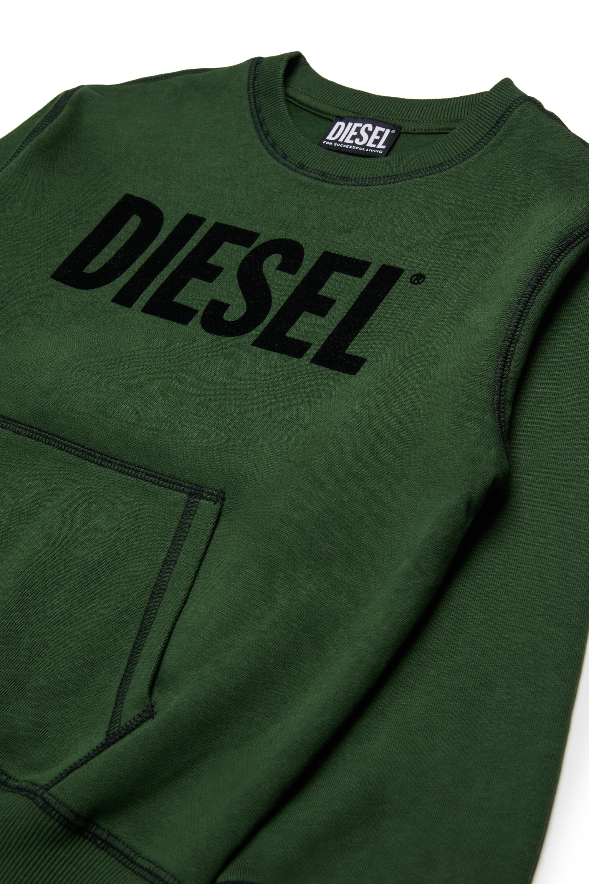 Sudadera con logotipo Diesel y bolsillo canguro