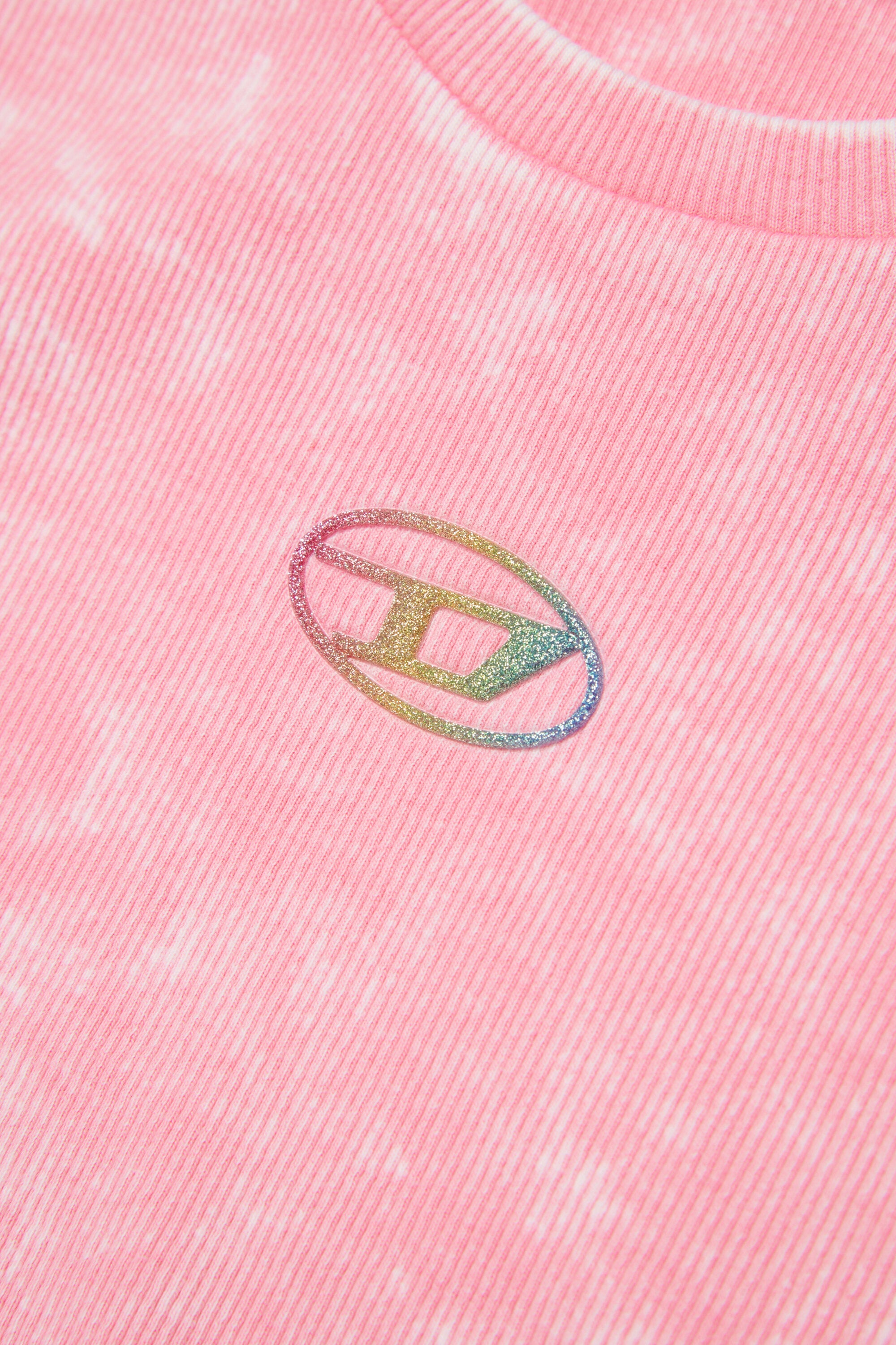 Camiseta de cuello redondo con logo